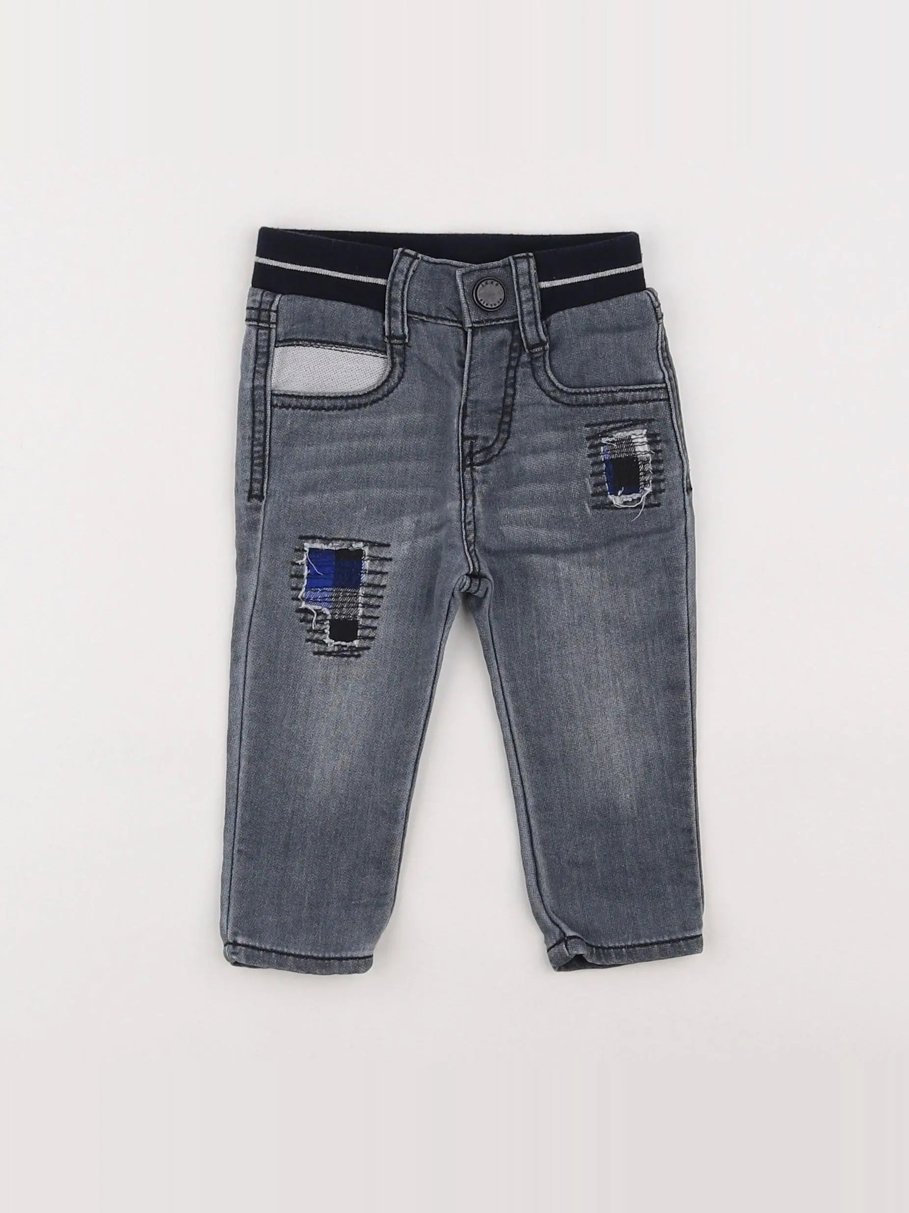 IKKS - jean gris - 6 mois