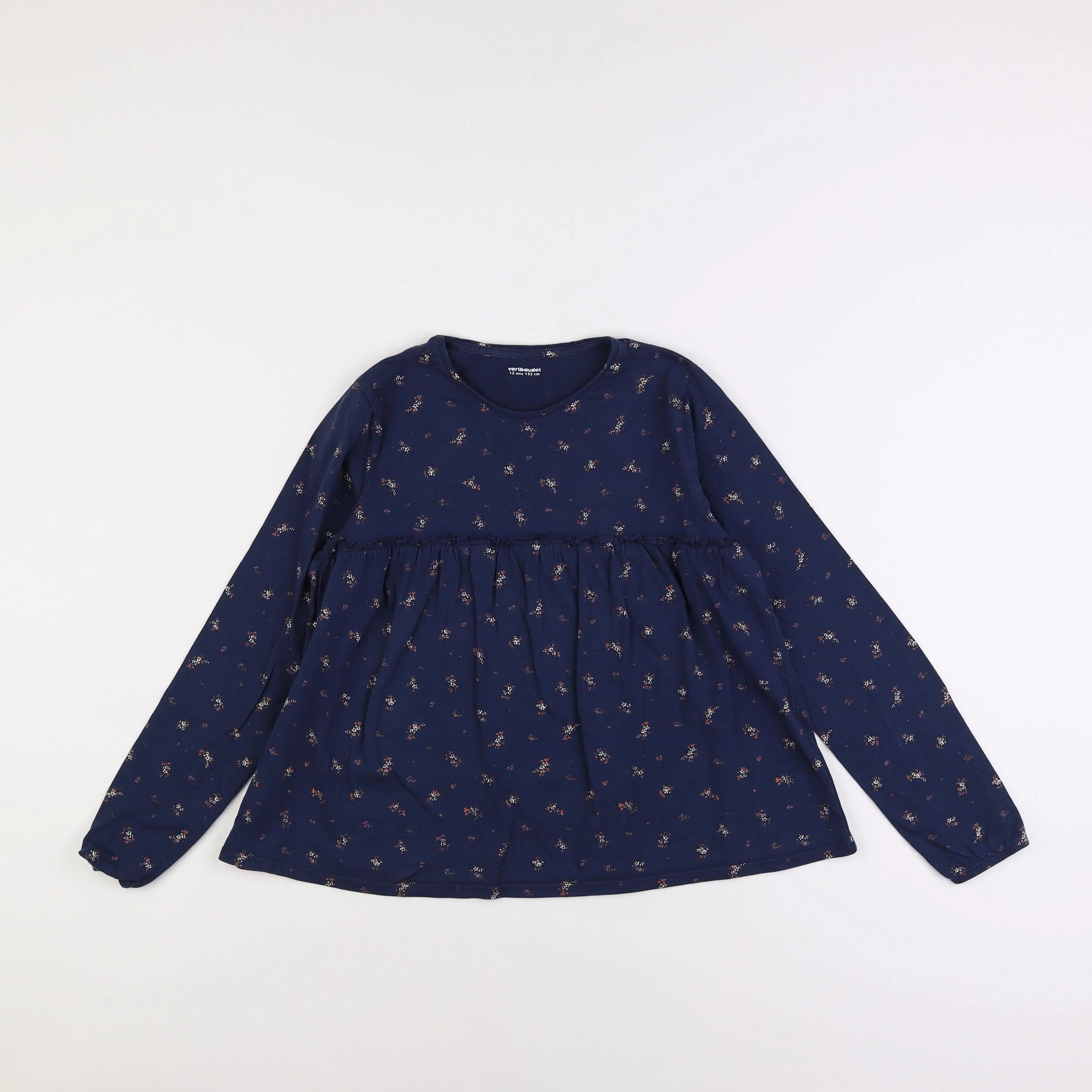 Vertbaudet - tee-shirt bleu - 12 ans