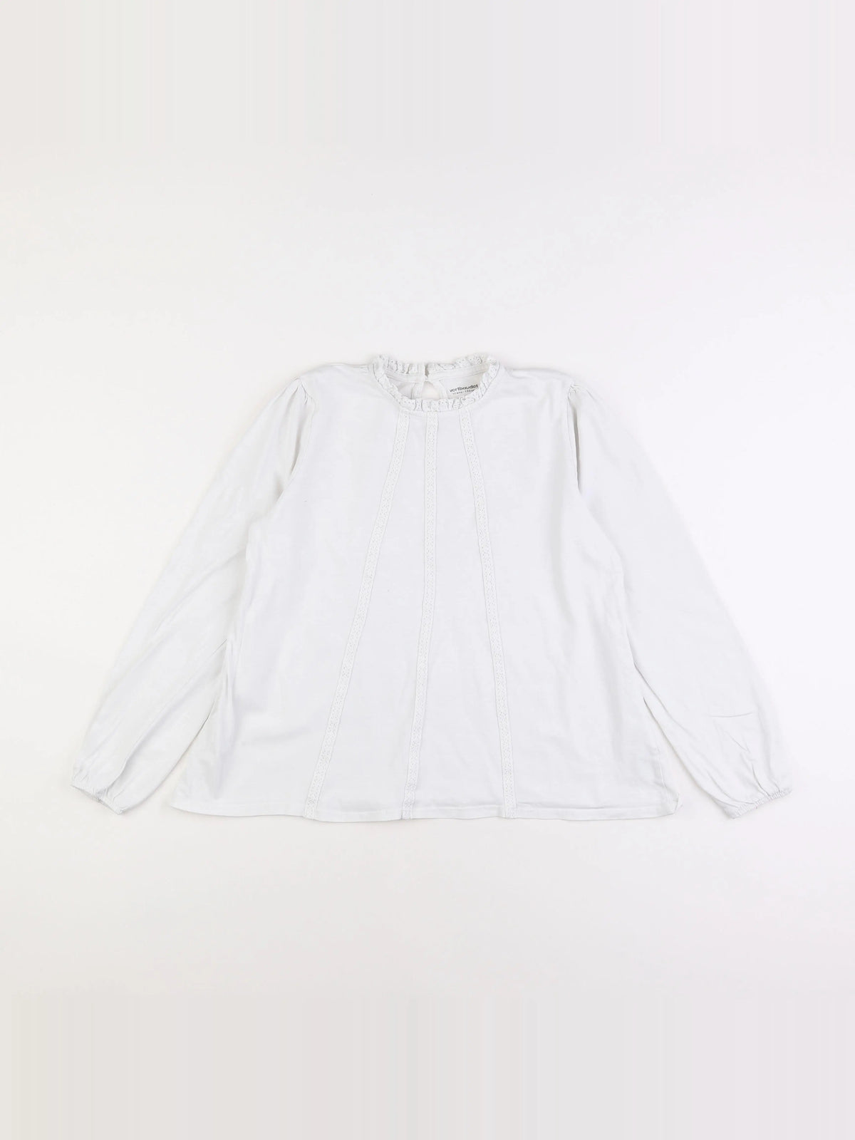 Vertbaudet - tee-shirt blanc - 12 ans