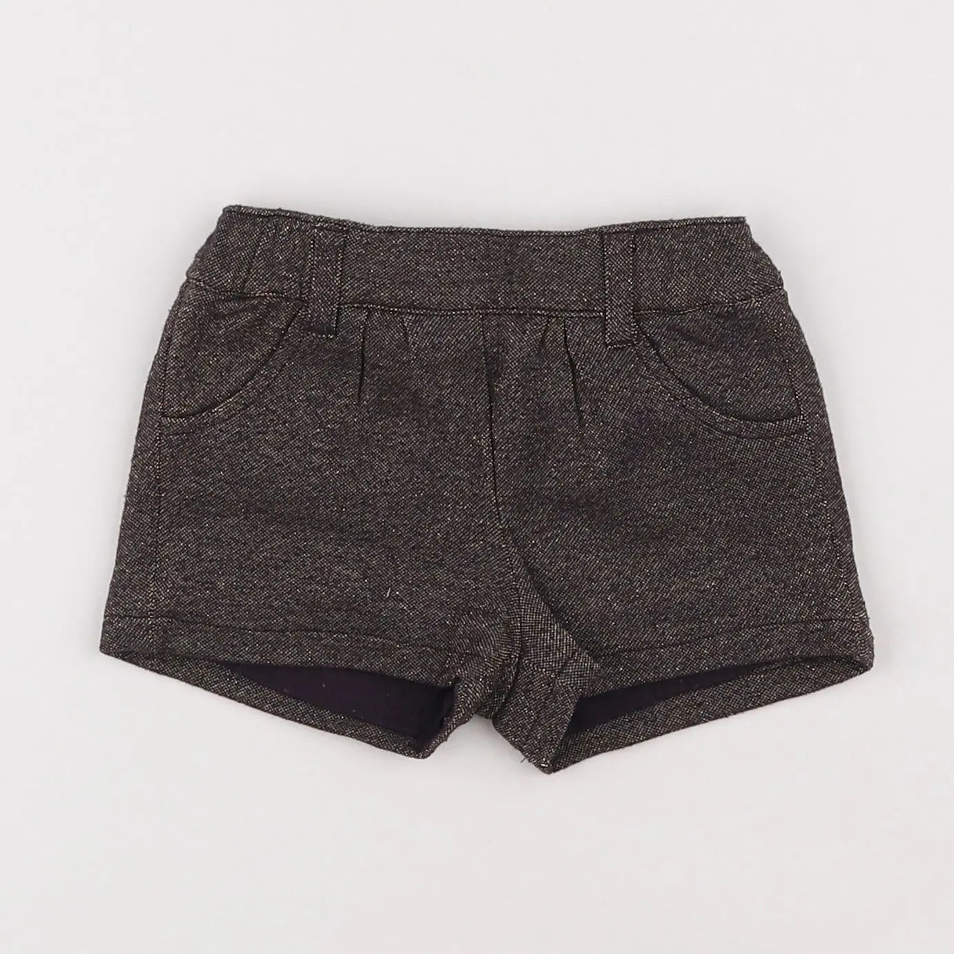 Vertbaudet - short marron - 12 mois