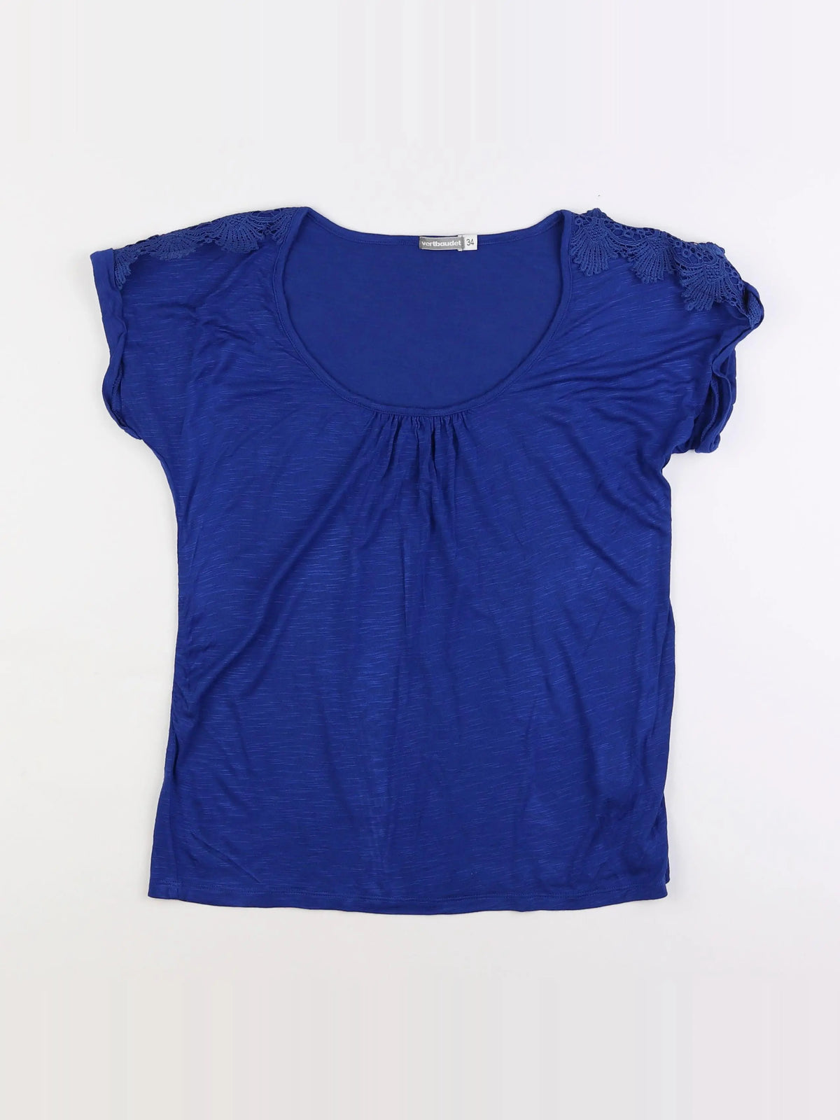 Vertbaudet - tee-shirt grossesse bleu - 34
