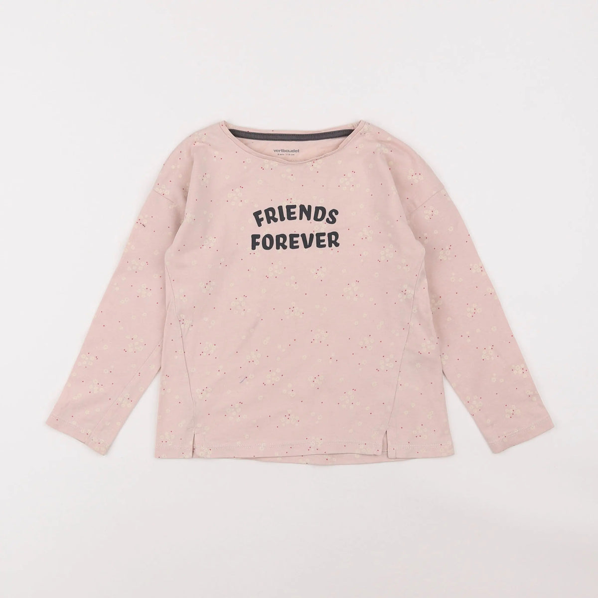 Vertbaudet - tee-shirt rose - 6 ans