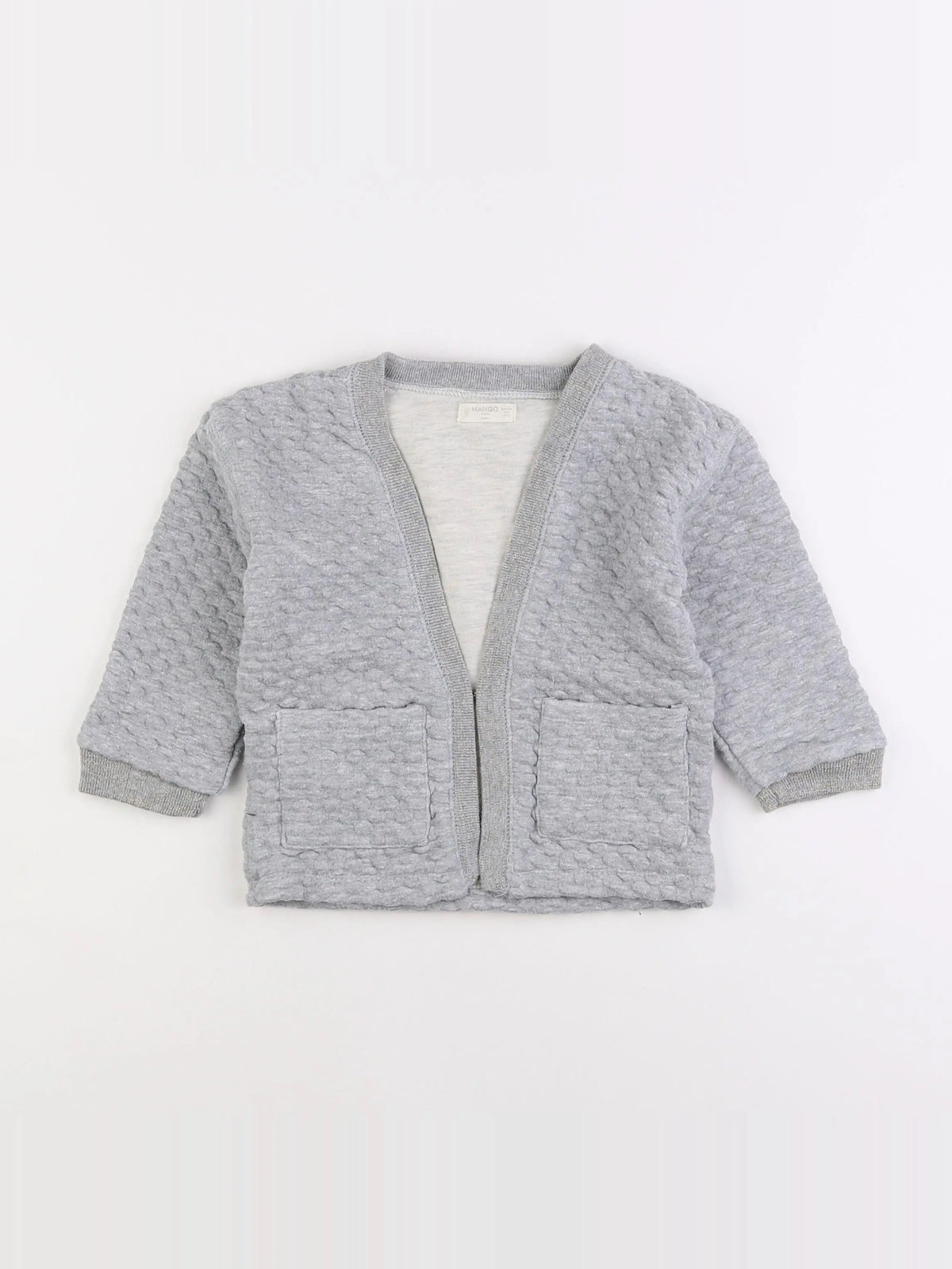 Mango - gilet gris - 18 mois