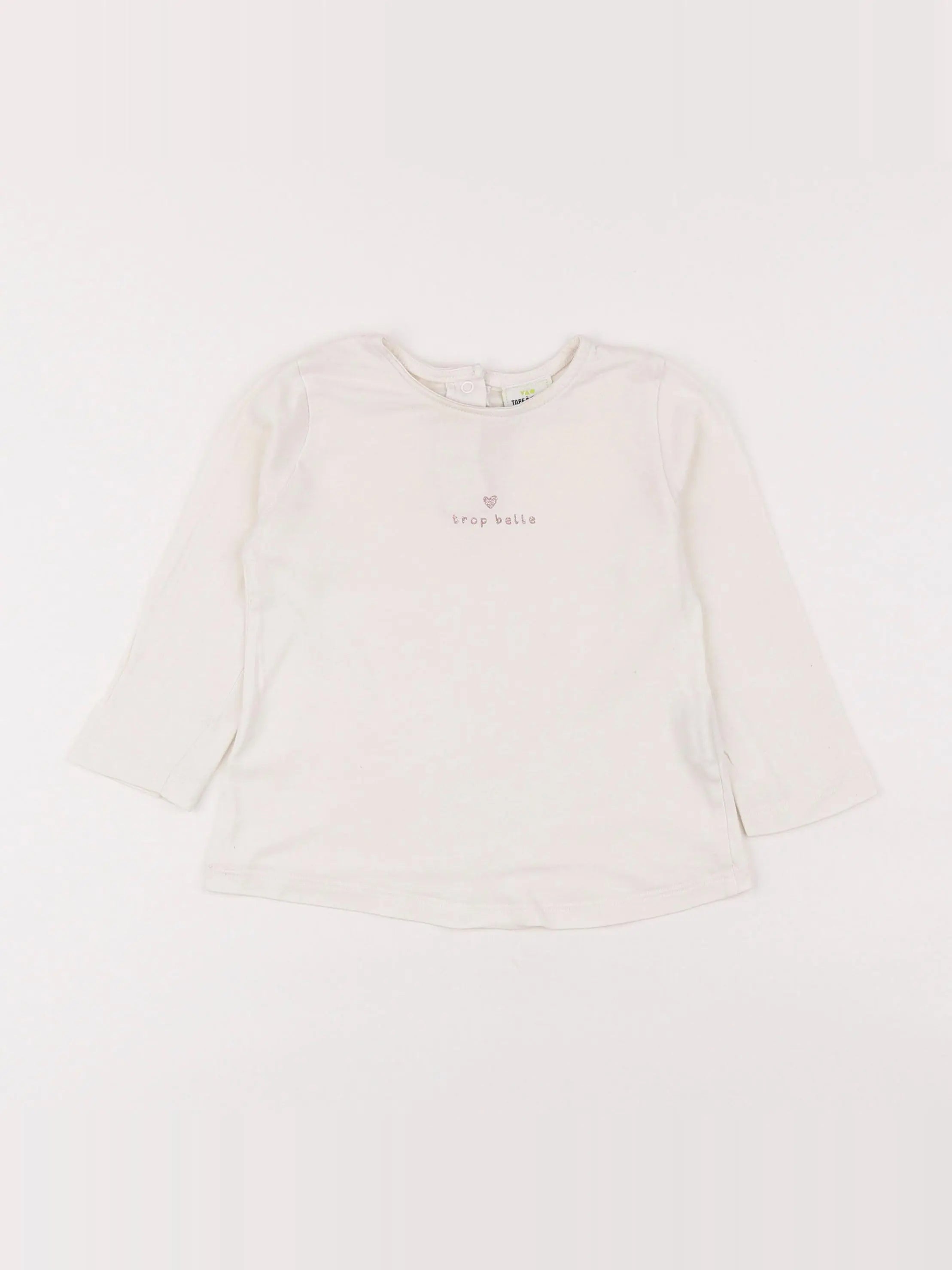 Tape à l'oeil - tee-shirt blanc - 18 mois