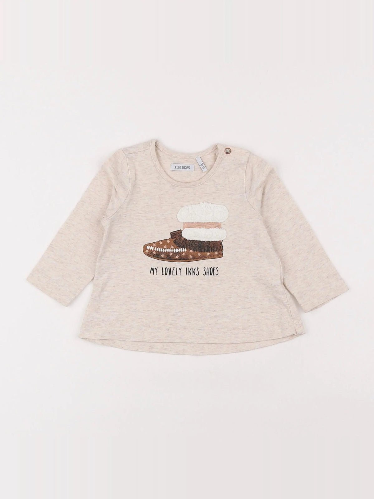 IKKS - tee-shirt beige - 6 mois