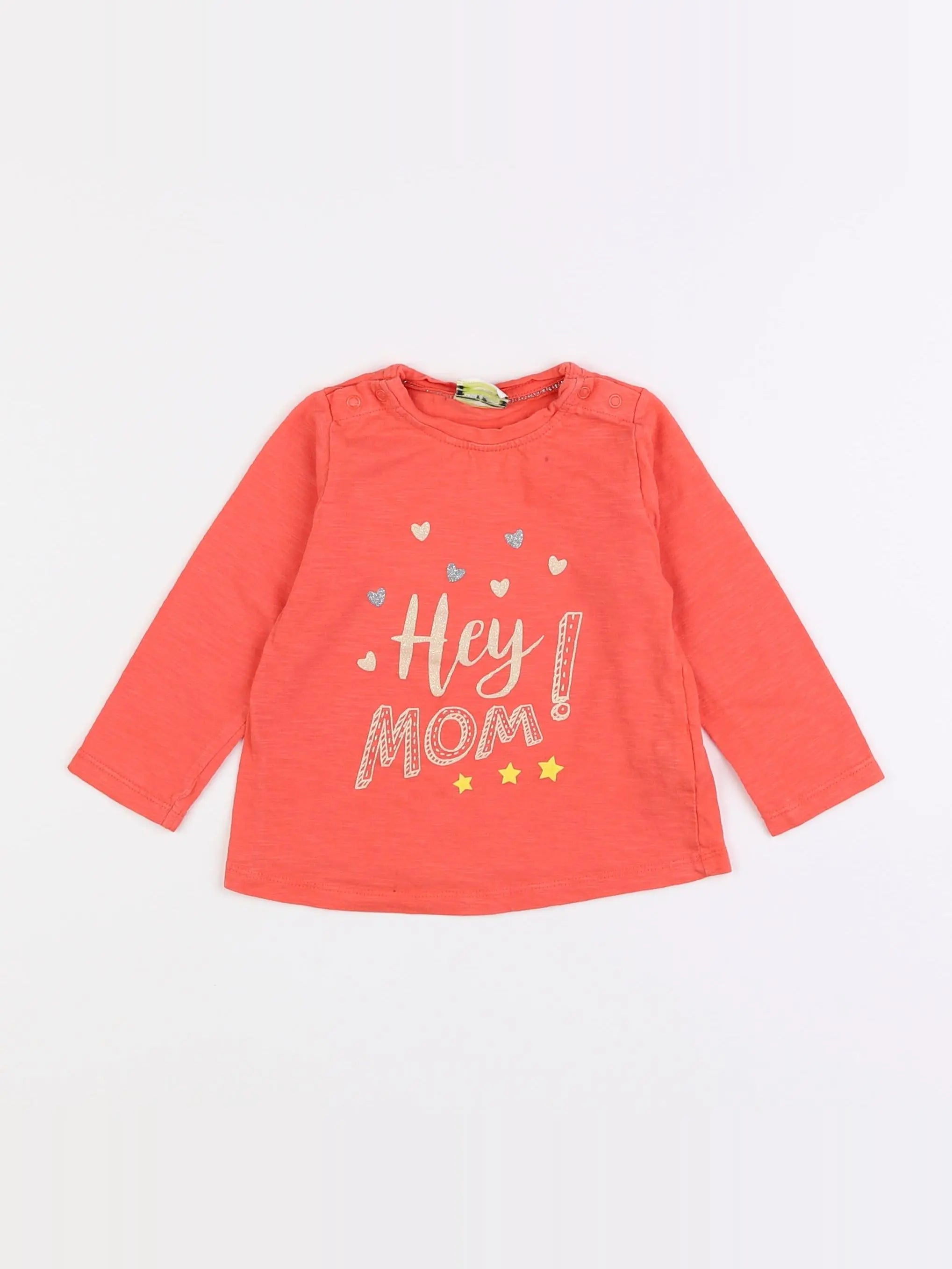 Tape à l'oeil - tee-shirt orange, or - 18 mois