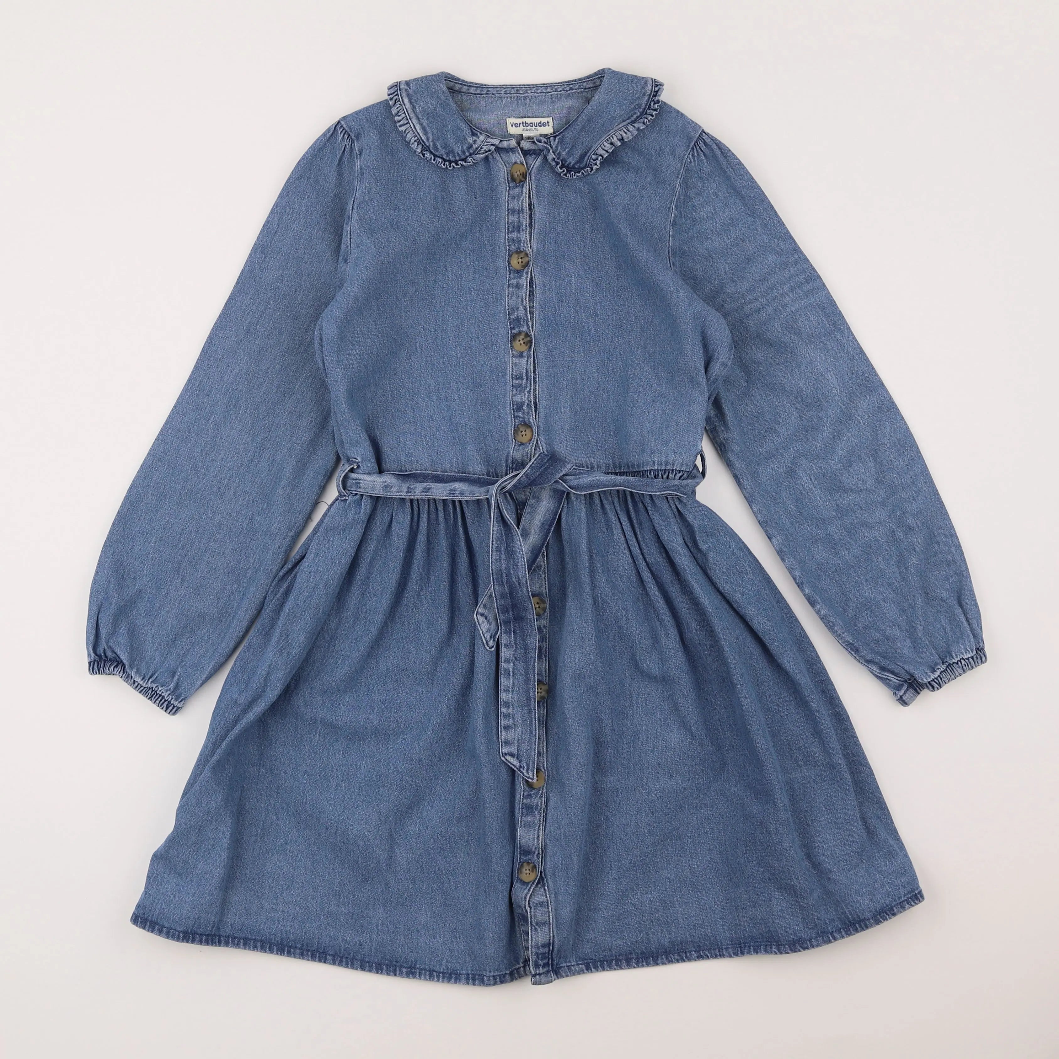 Vertbaudet - robe bleu - 10 ans