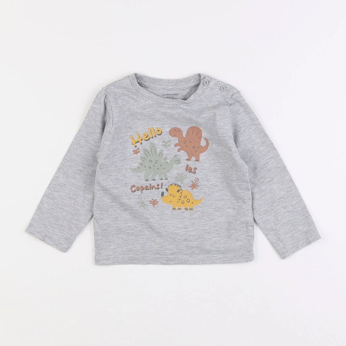 Vertbaudet - tee-shirt gris - 18 mois