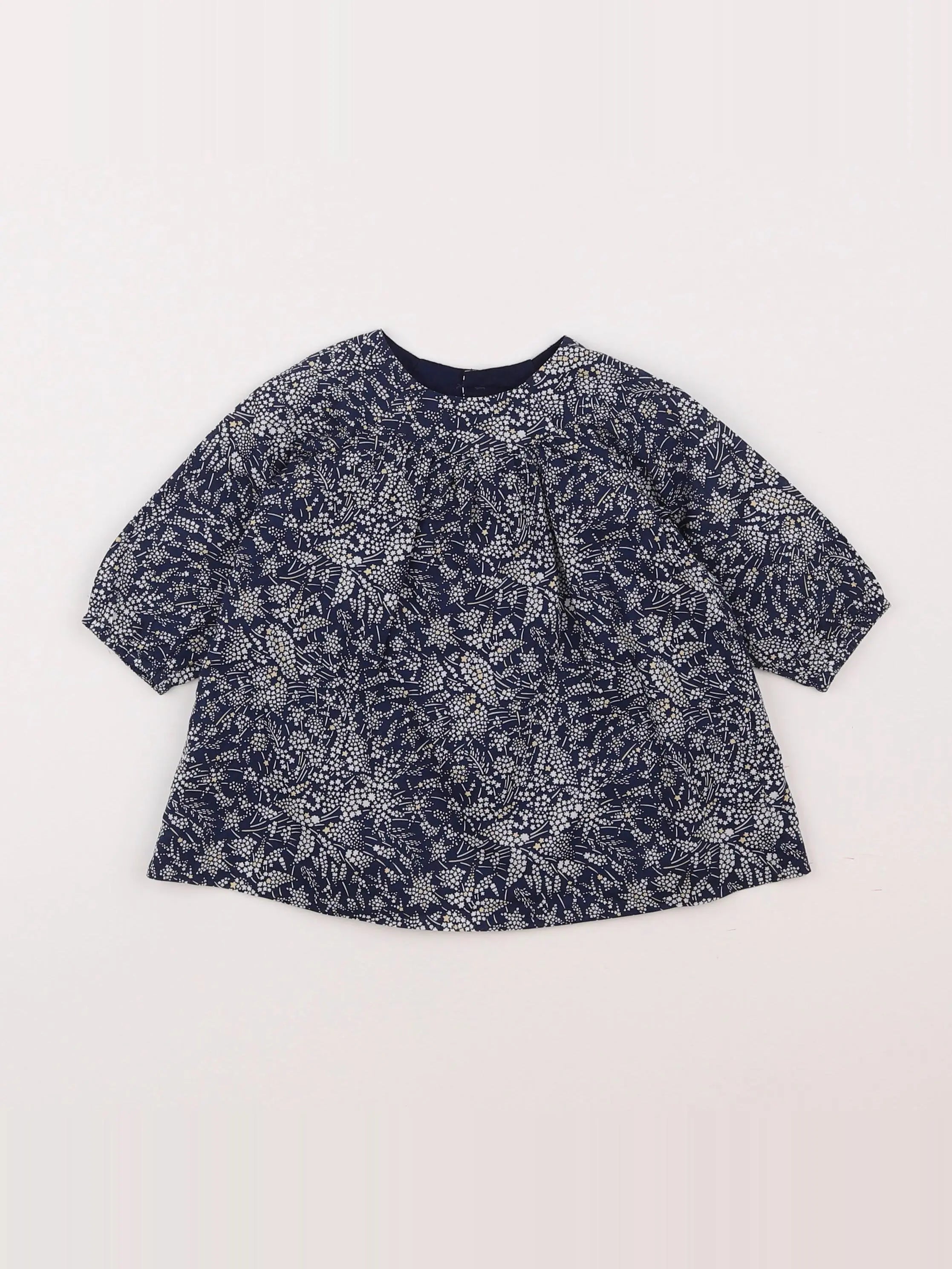 Jacadi - robe liberty bleu - 6 mois