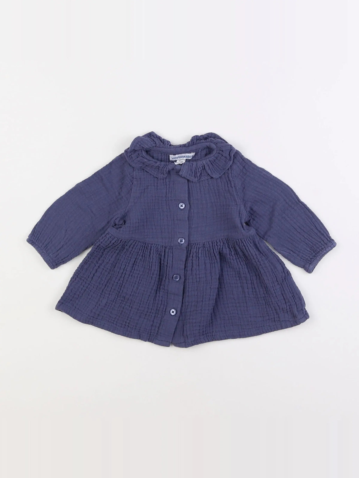 Vertbaudet - blouse bleu - 6 mois