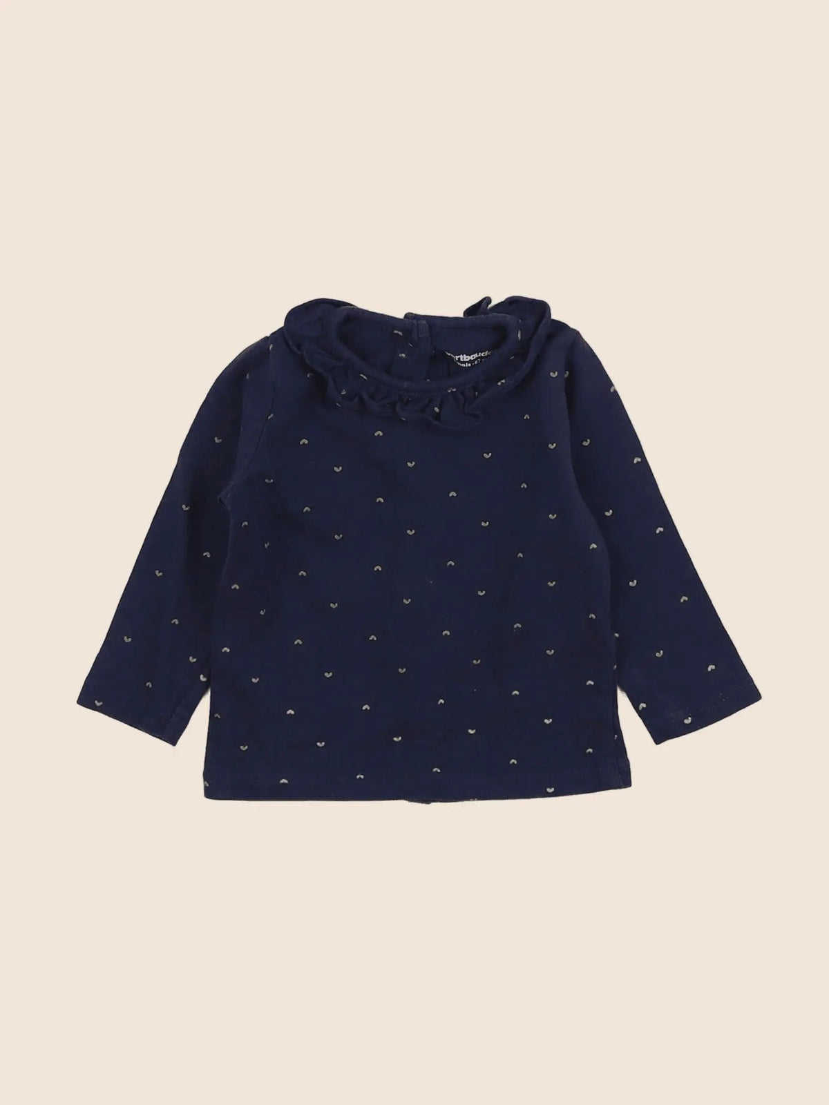 Vertbaudet - tee-shirt bleu - 6 mois