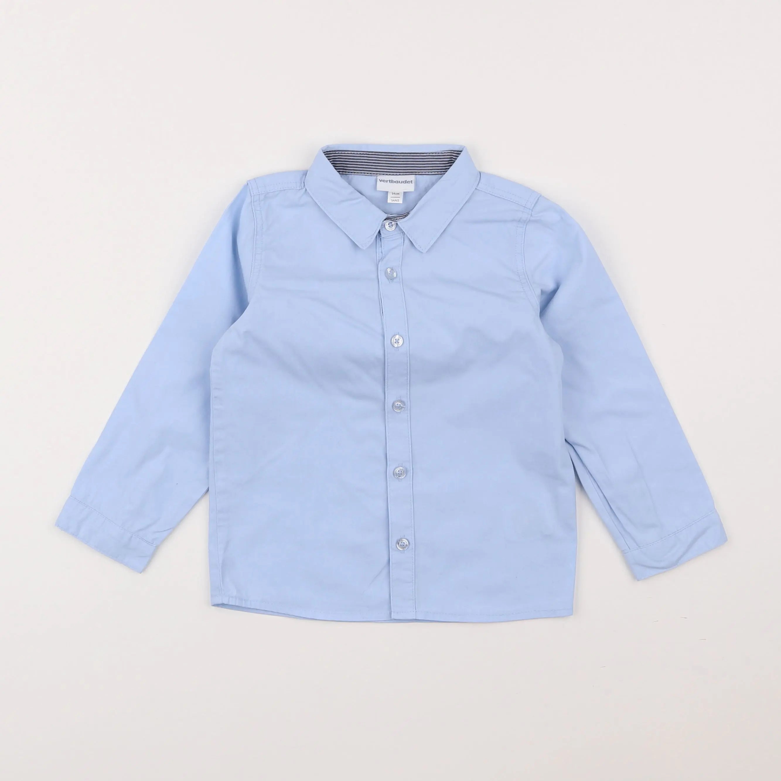 Vertbaudet - chemise bleu - 3 ans