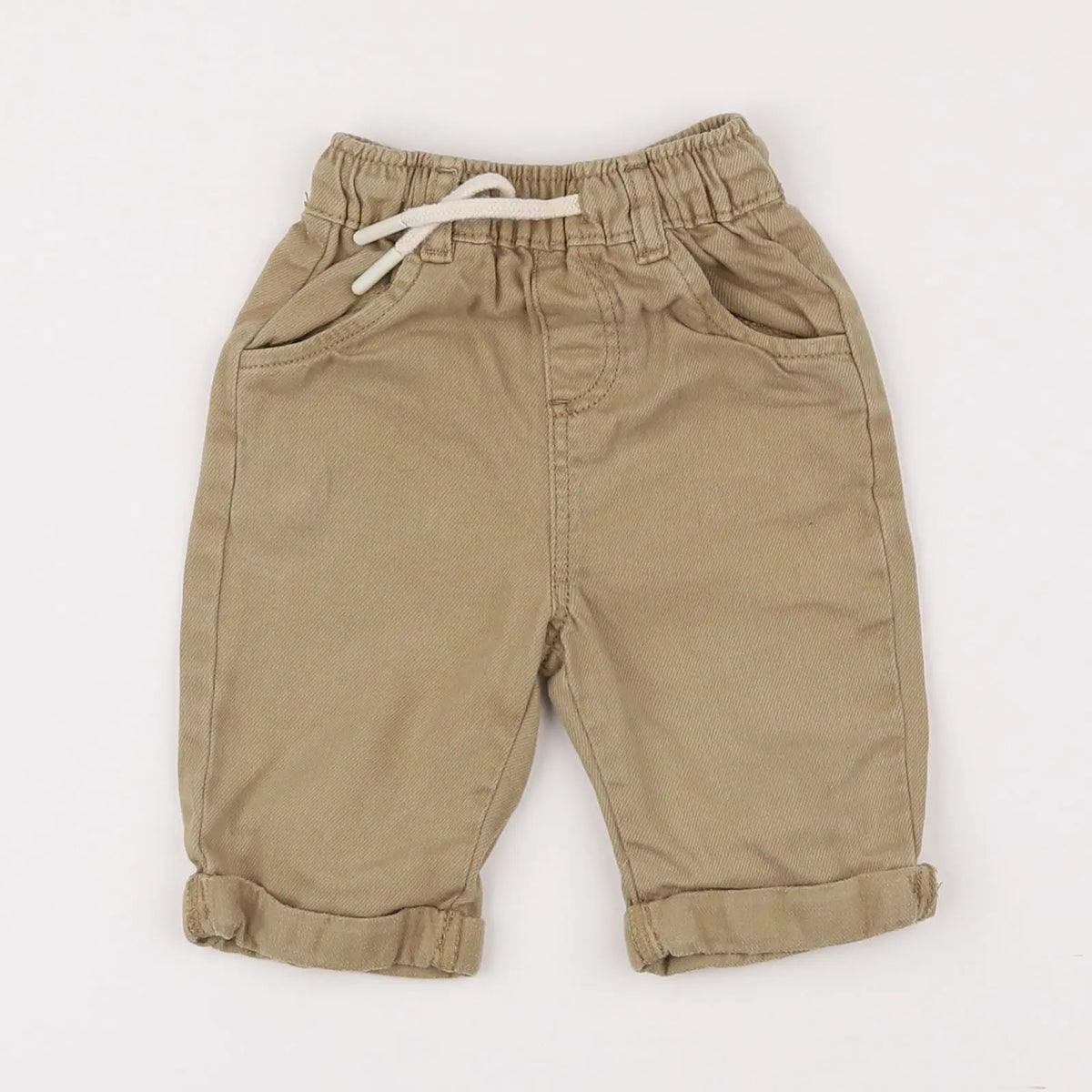 Vertbaudet - pantalon beige - 3 mois