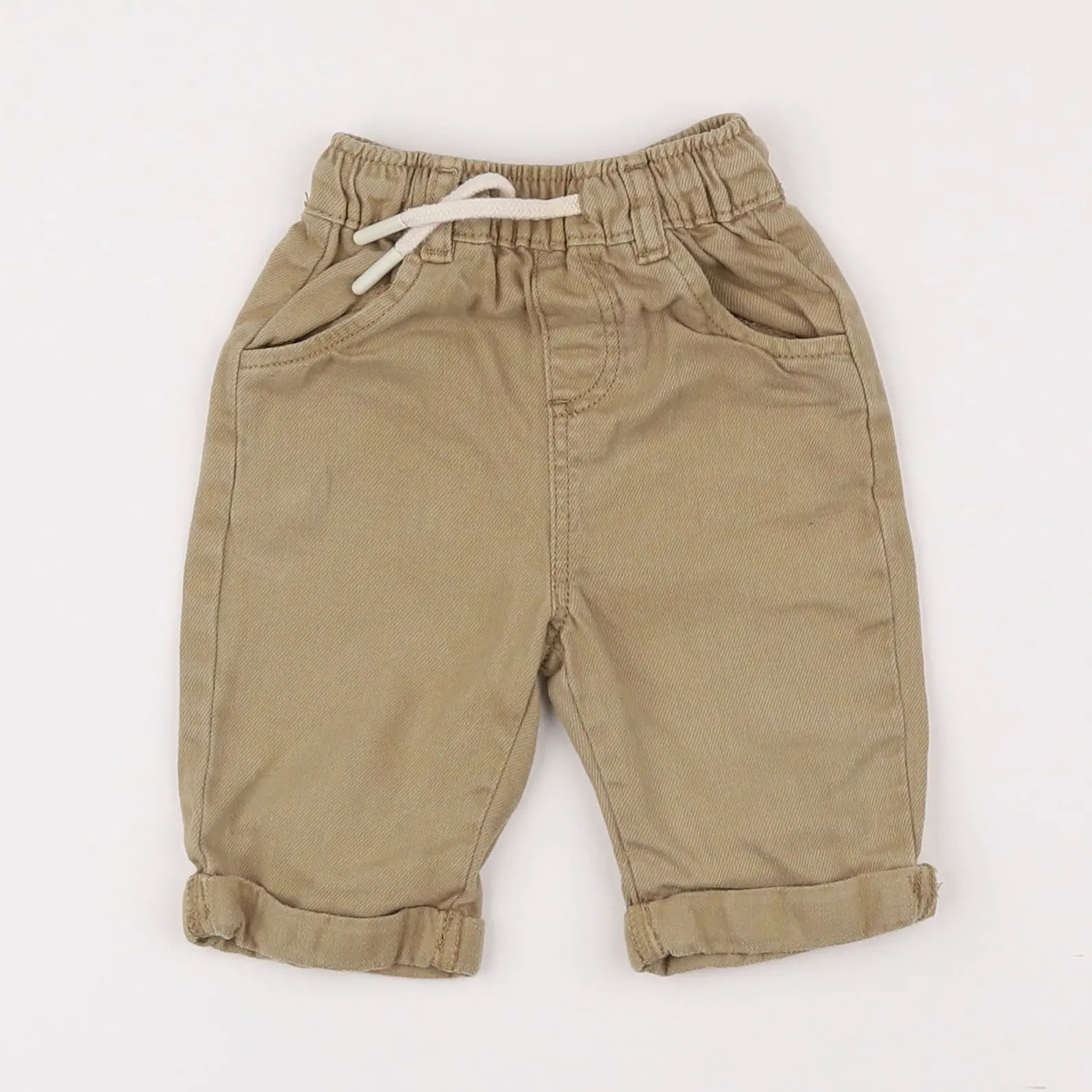 Vertbaudet - pantalon beige - 3 mois