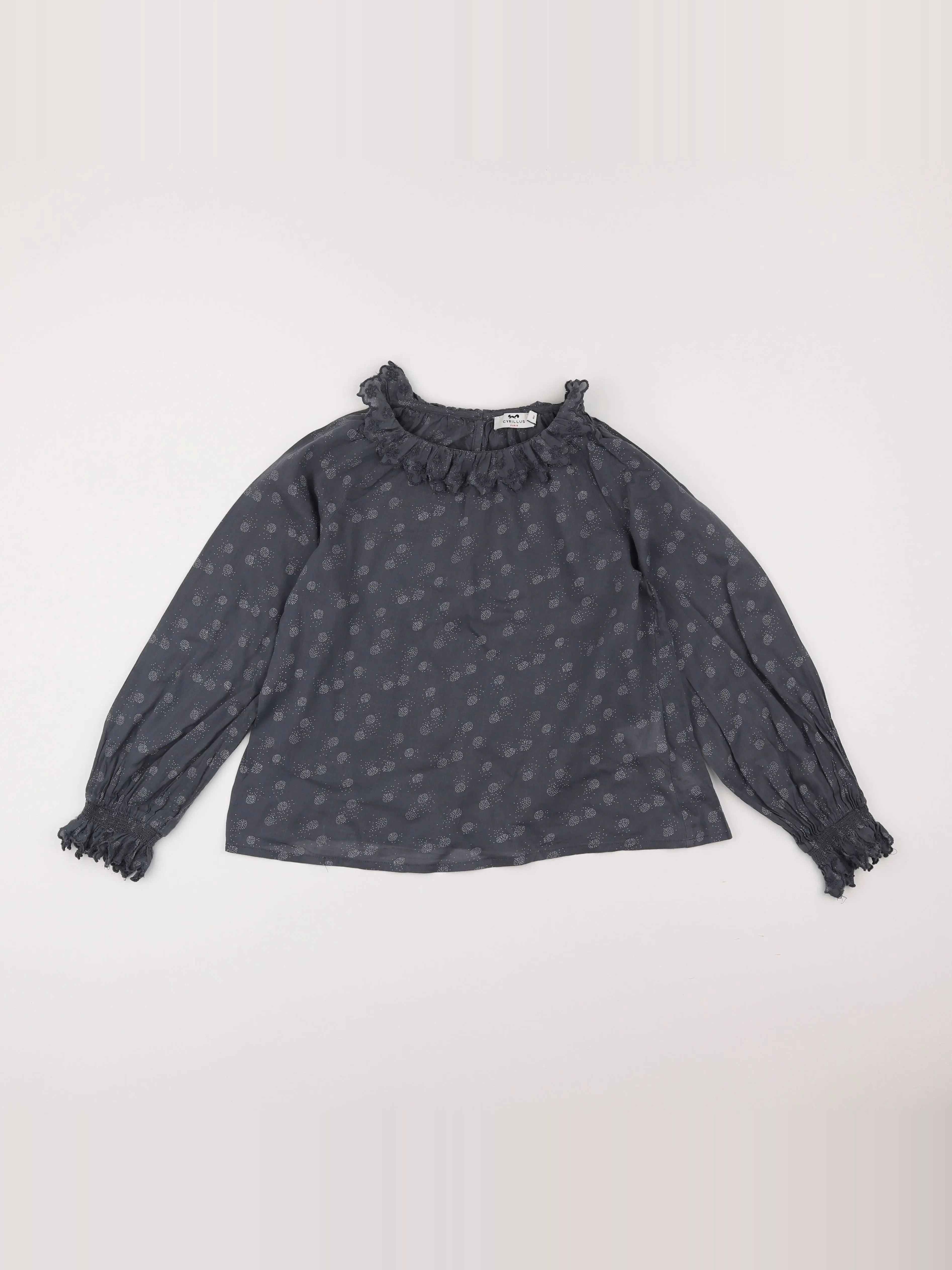 Cyrillus - blouse gris - 10 ans