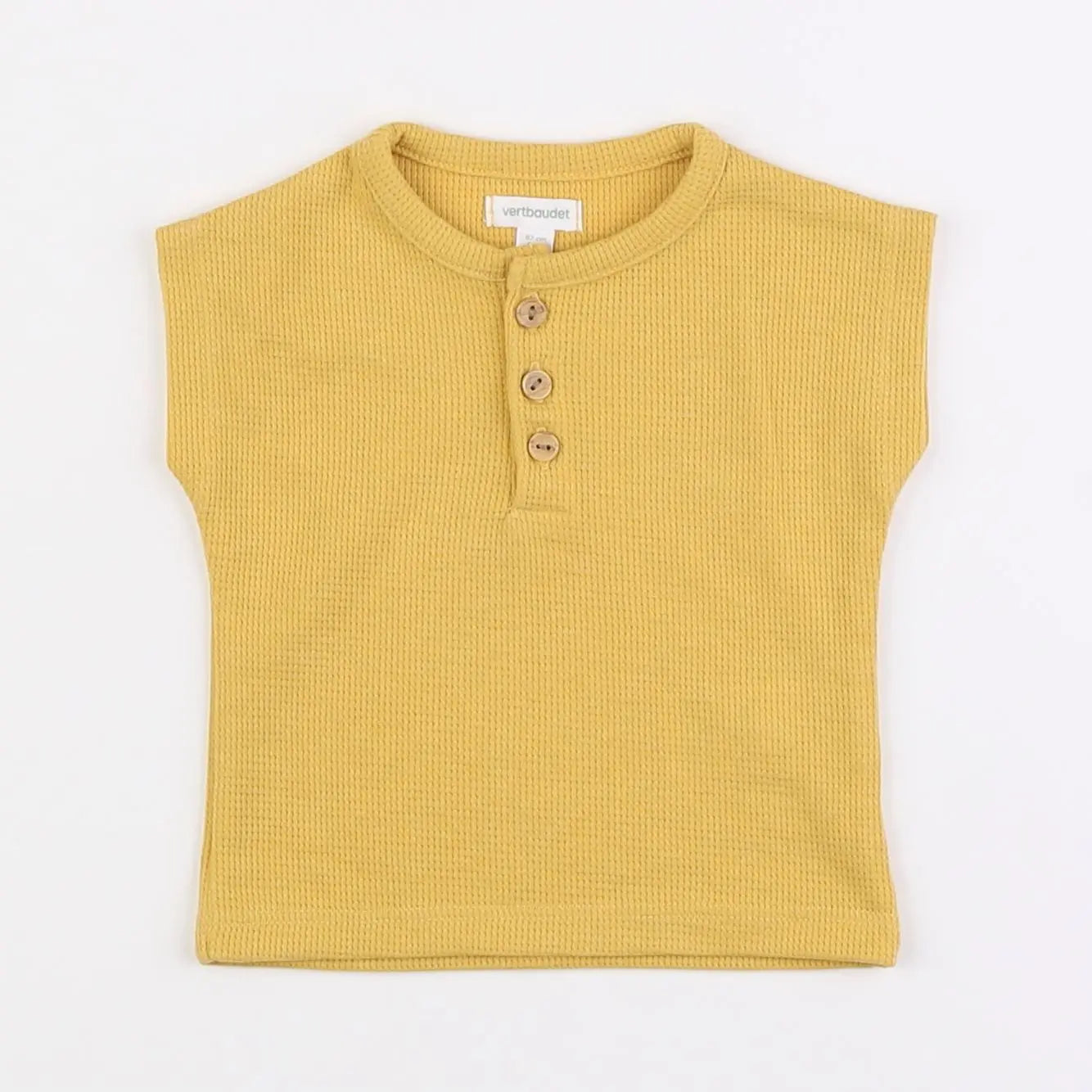 Vertbaudet - tee-shirt jaune - 6 mois