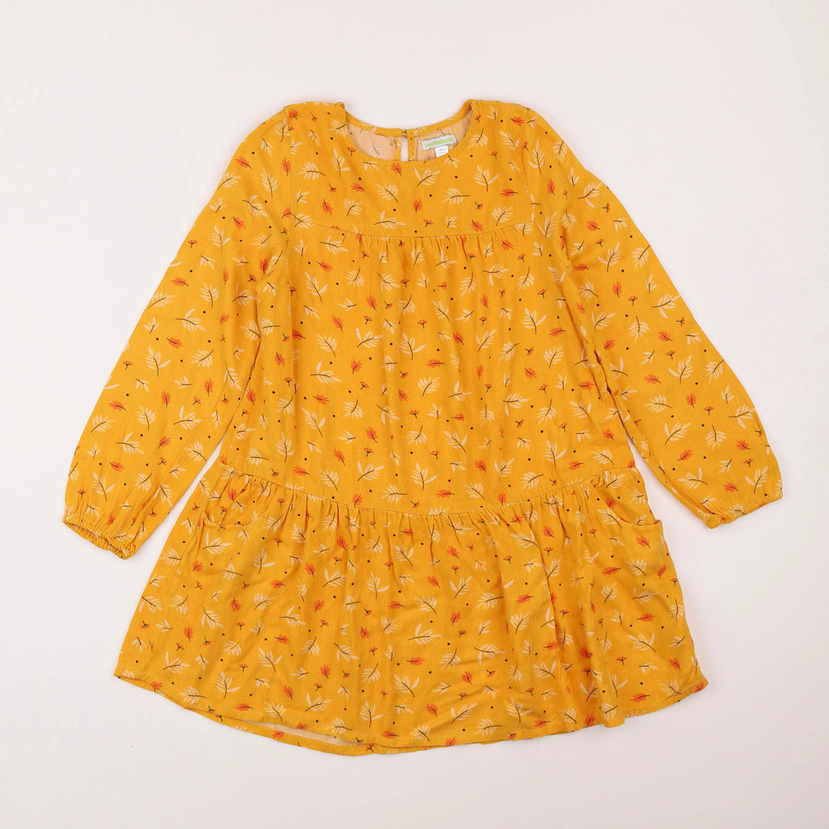 Vertbaudet - robe jaune - 10 ans