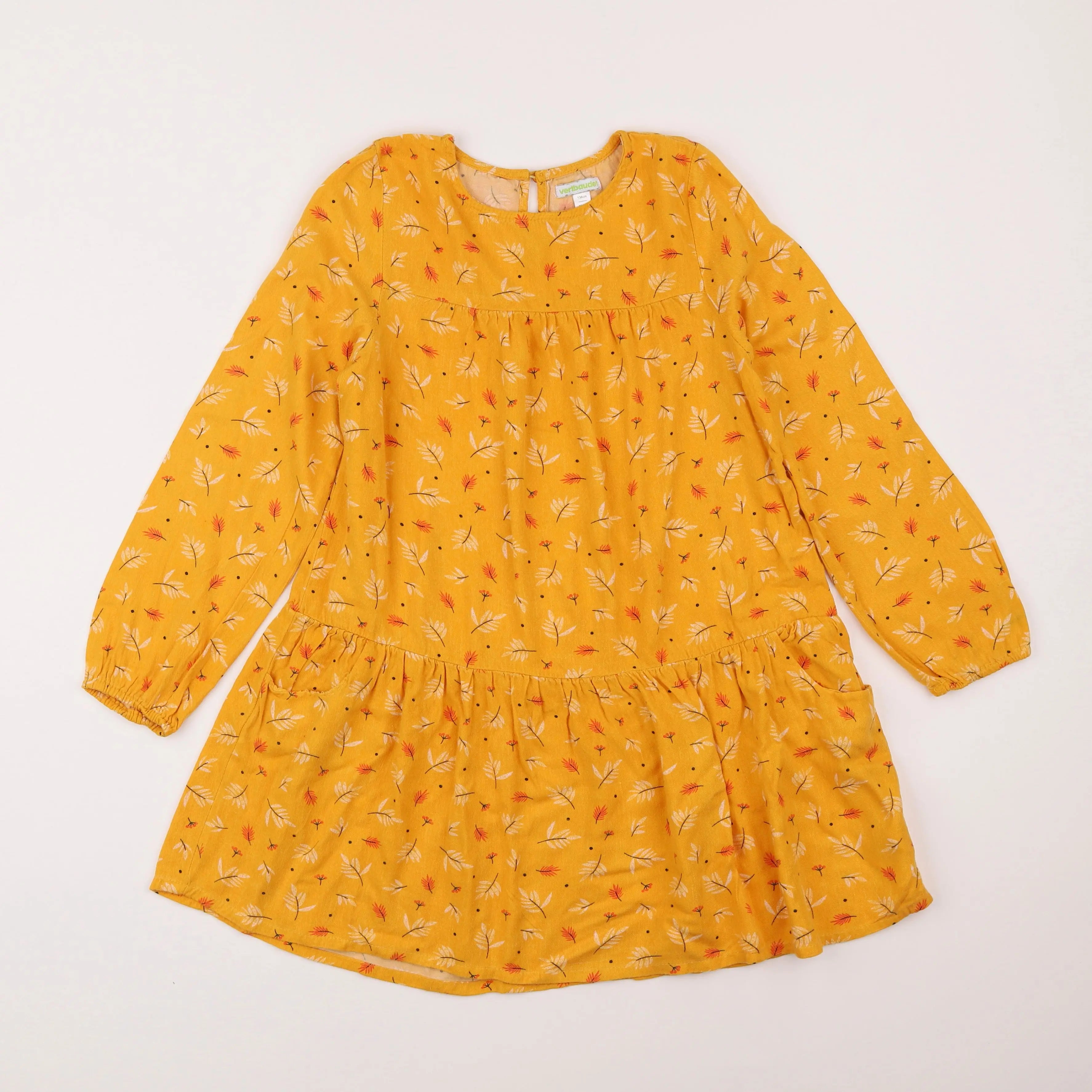Vertbaudet - robe jaune - 10 ans