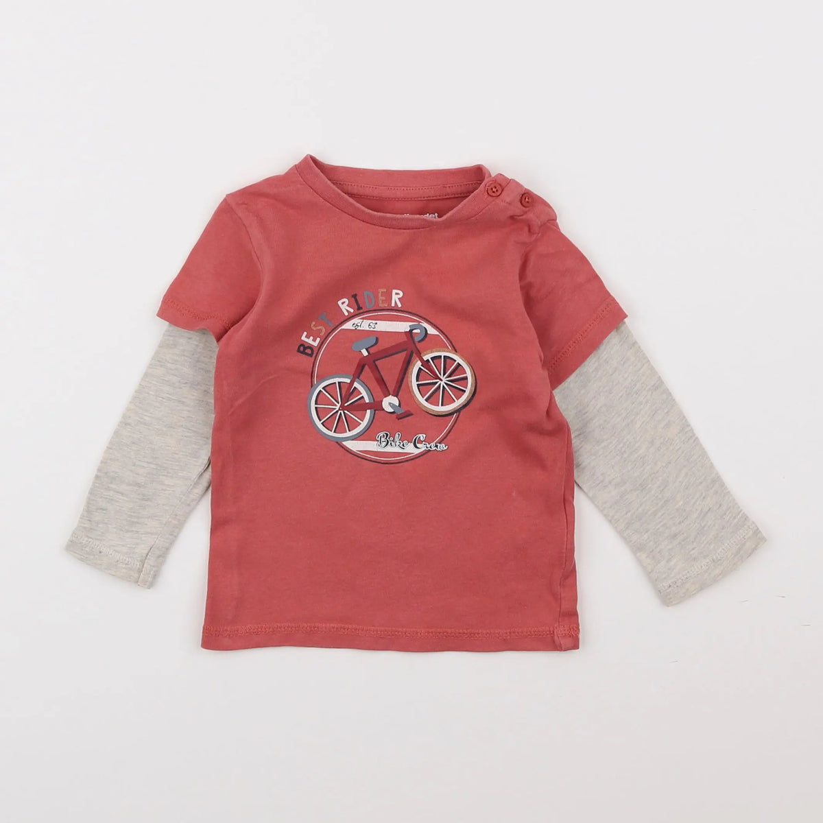 Vertbaudet - tee-shirt multicolore - 12 mois