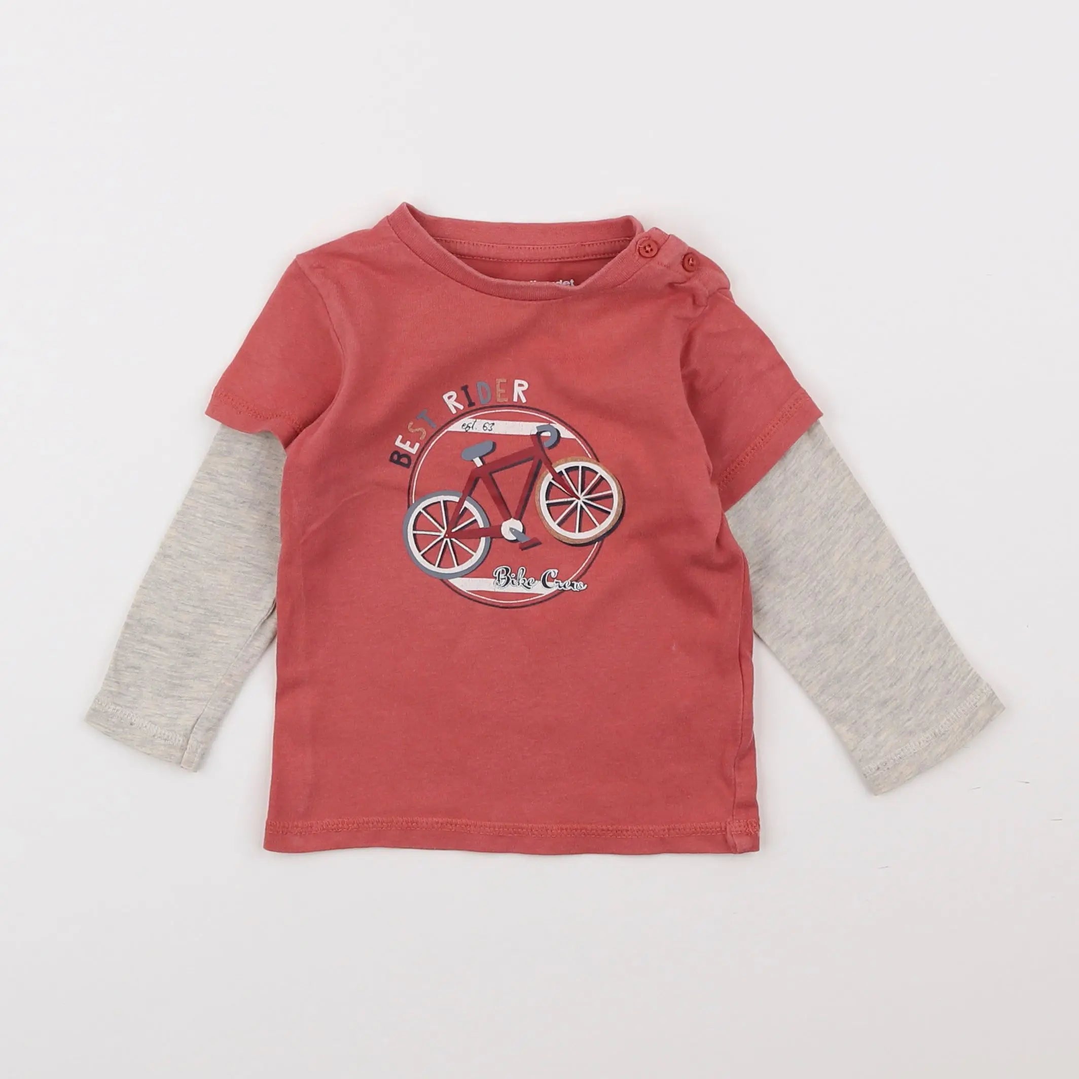 Vertbaudet - tee-shirt multicolore - 12 mois