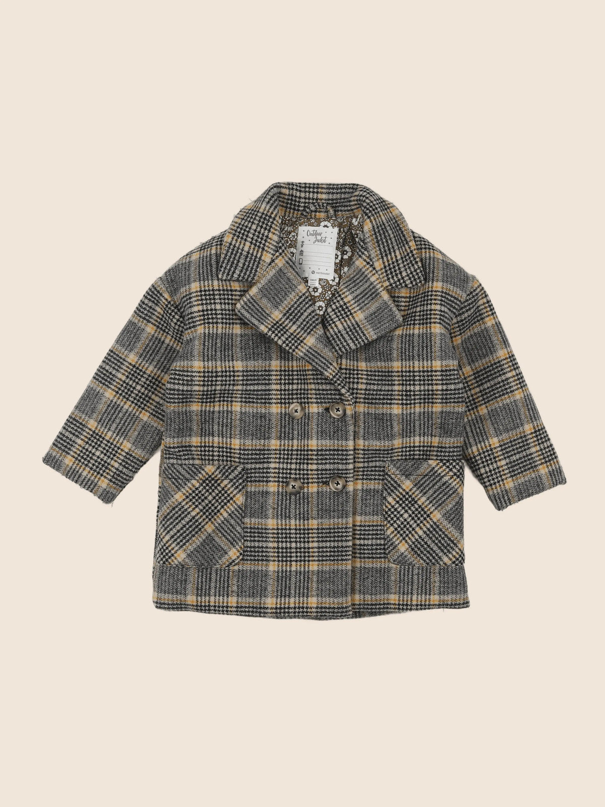 Vertbaudet - manteau multicolore - 4 ans