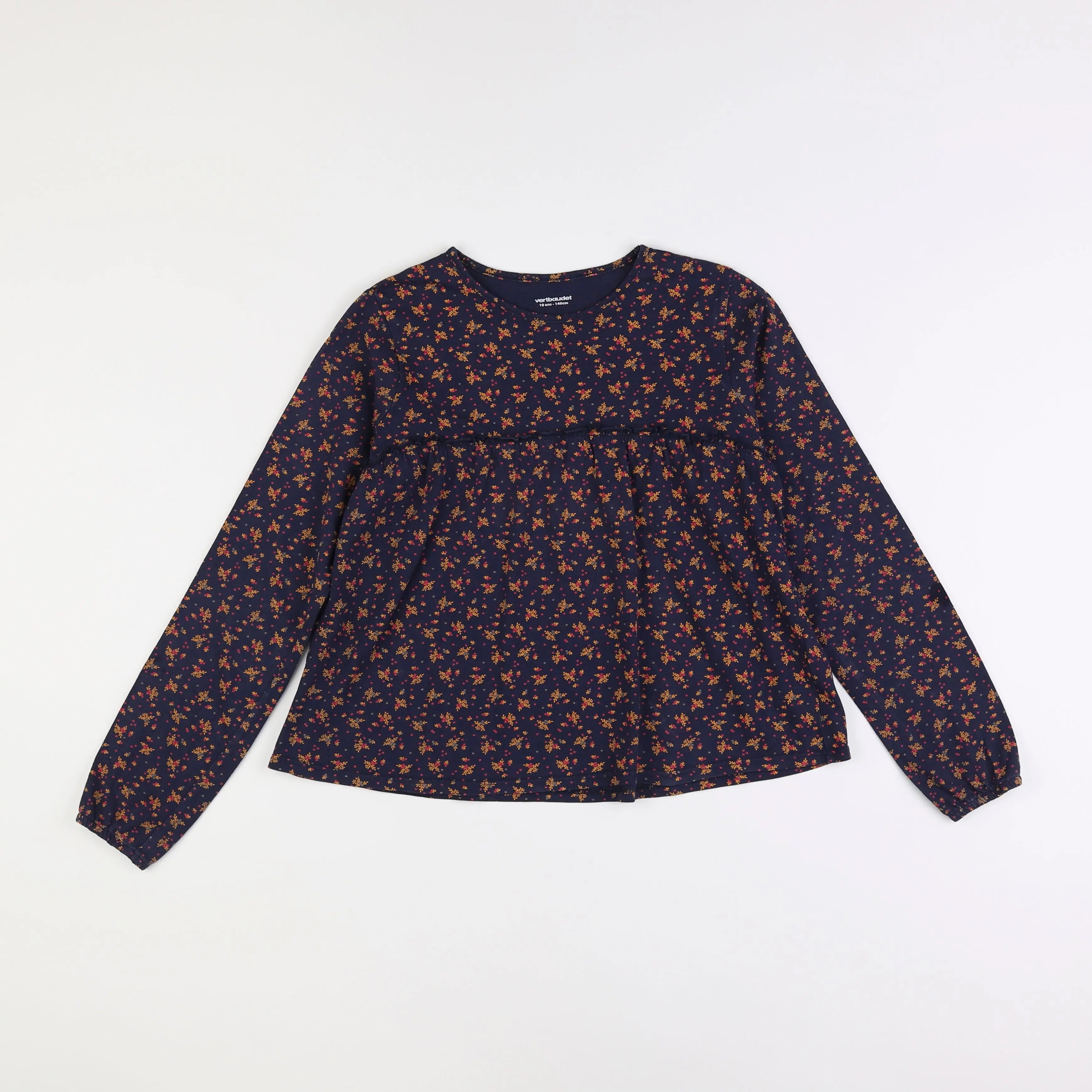 Vertbaudet - tee-shirt bleu - 10 ans