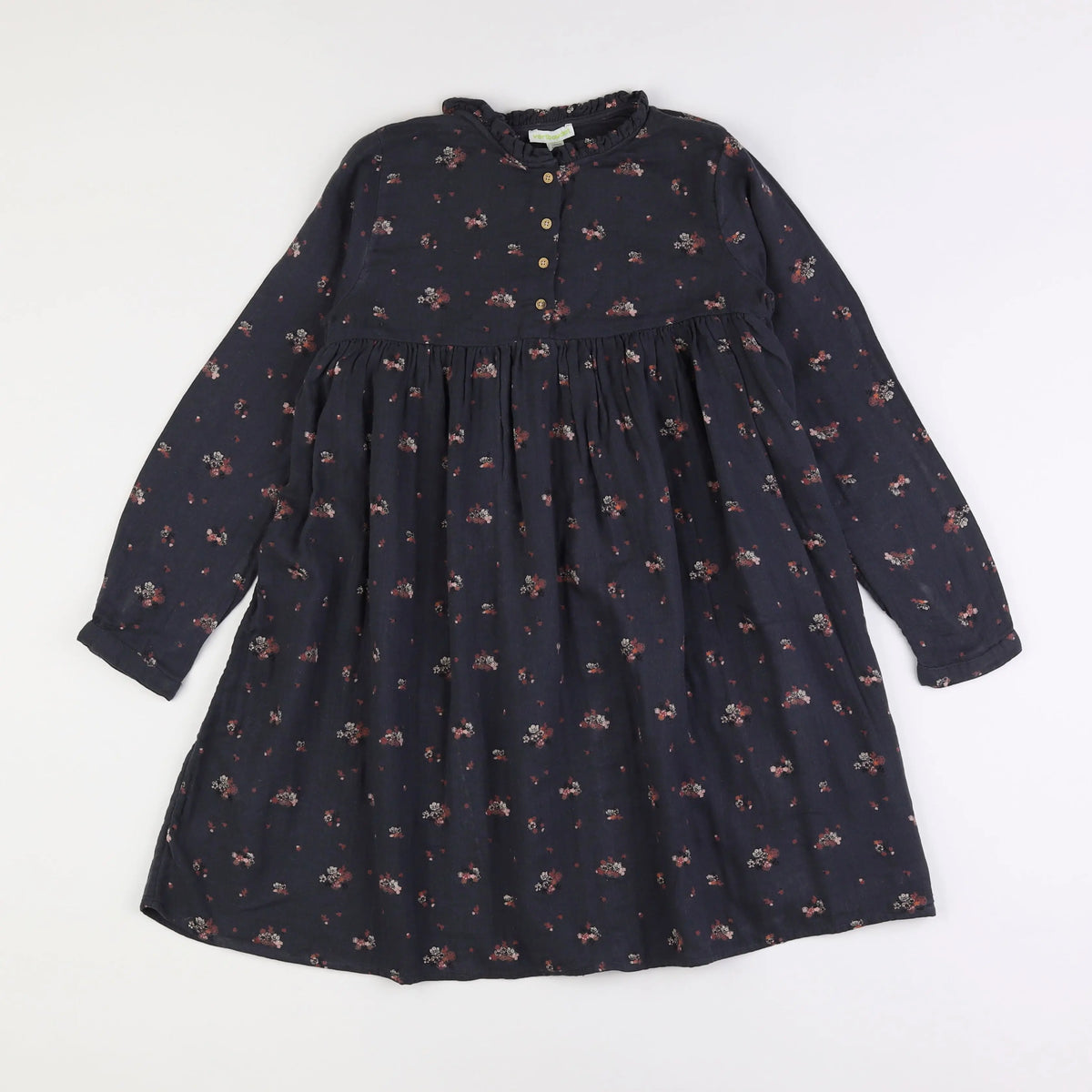 Vertbaudet - robe gris - 10 ans