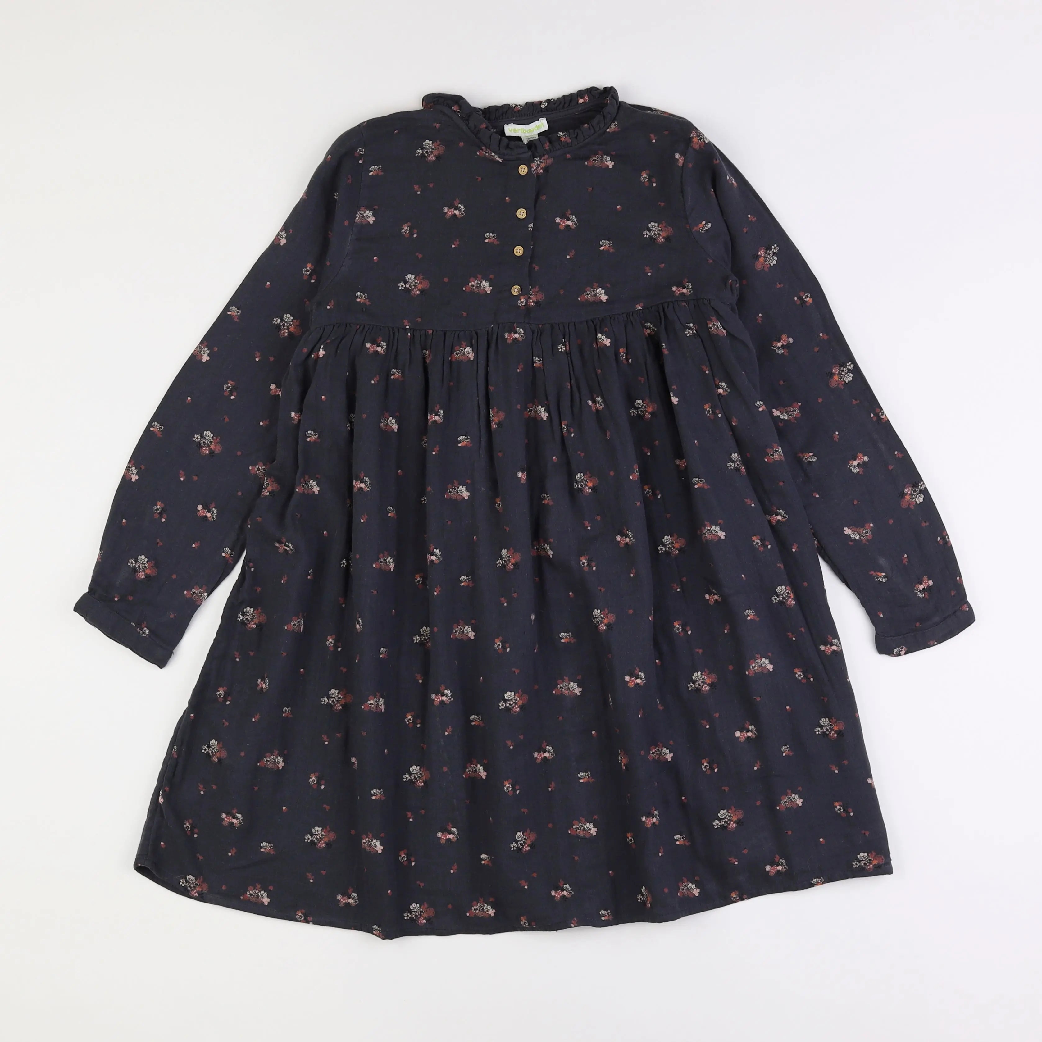 Vertbaudet - robe gris - 10 ans