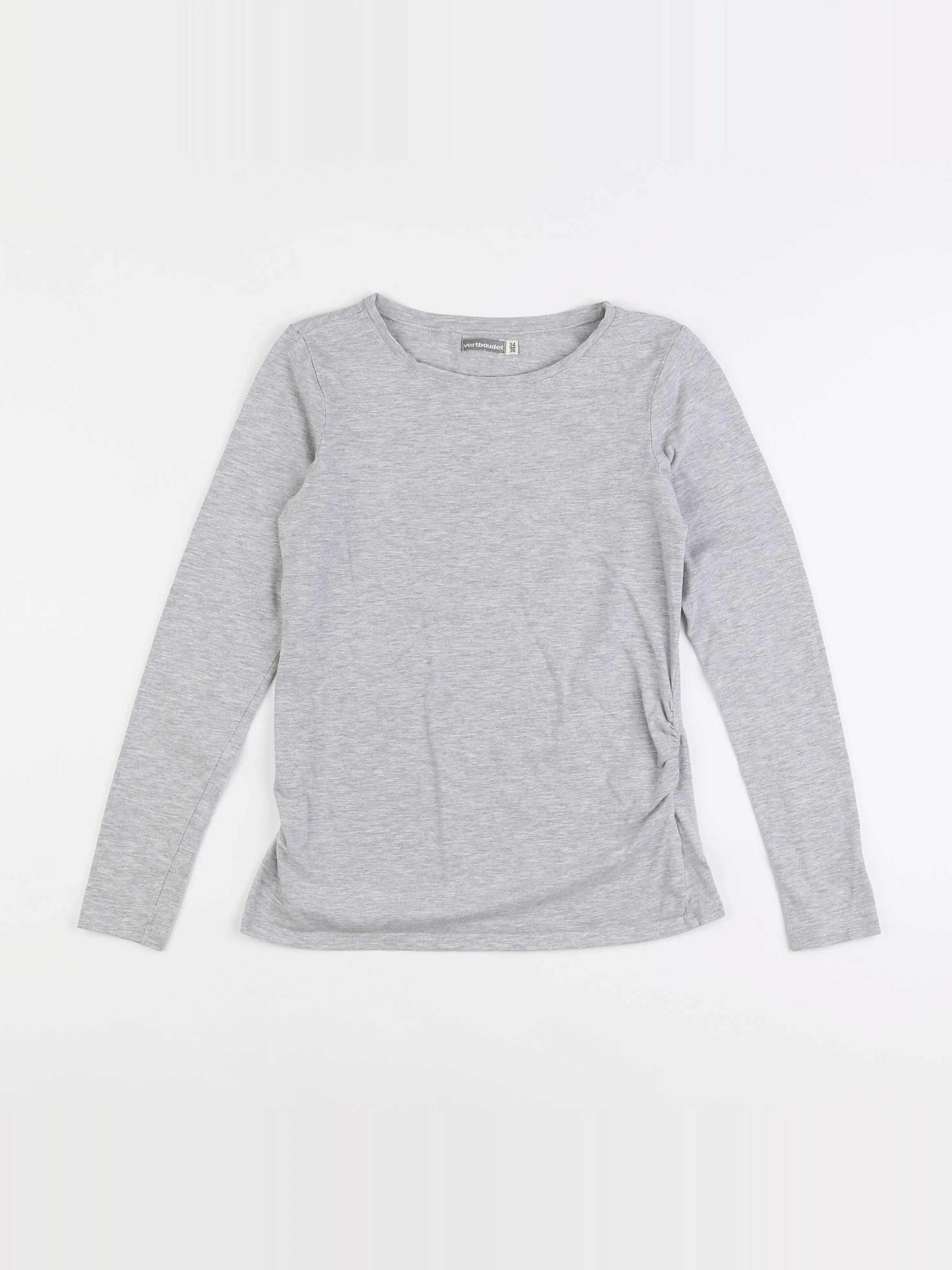 Vertbaudet - tee-shirt grossesse gris - 34 à 36