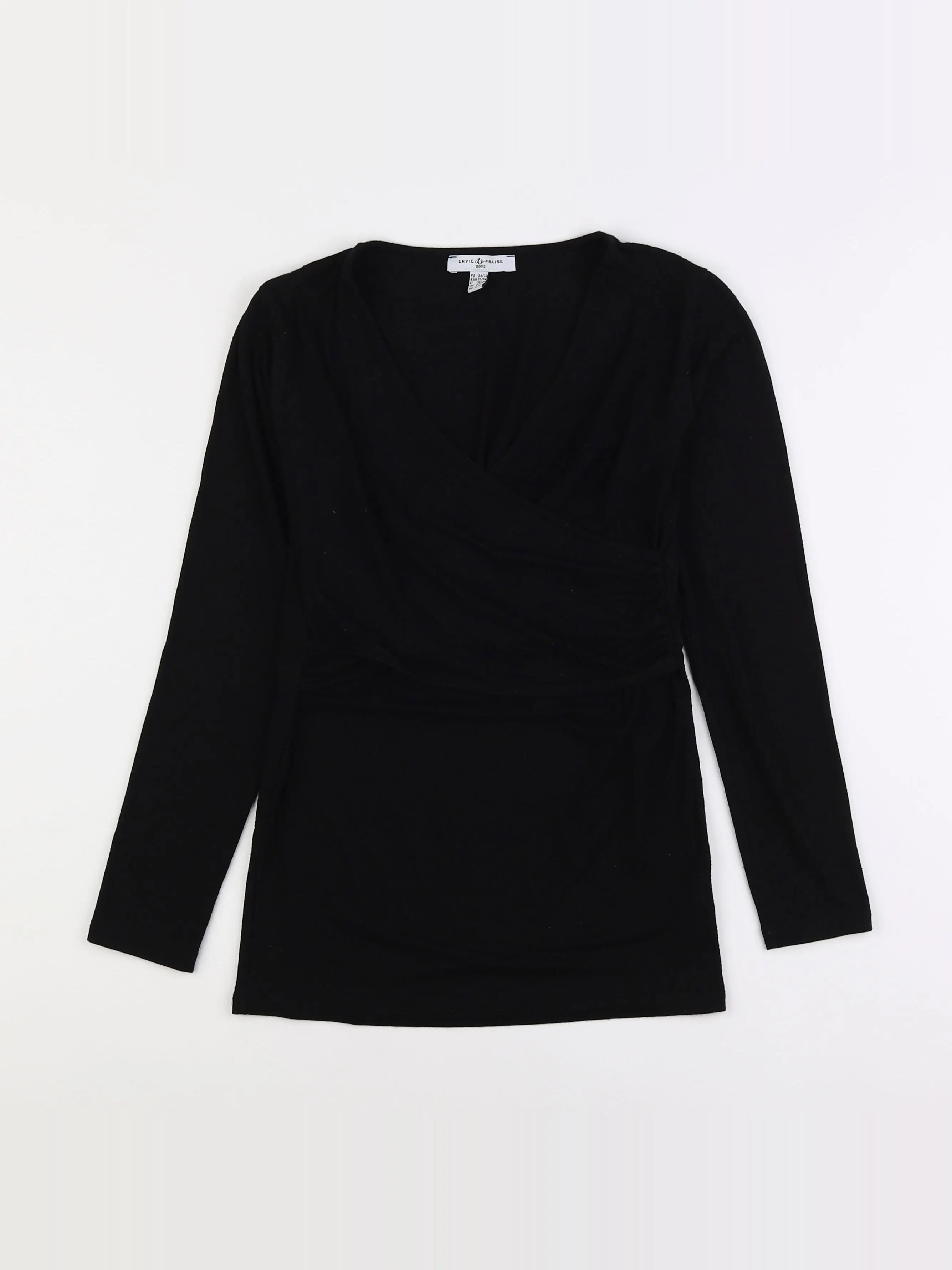 Envie de fraise - tee-shirt allaitement noir - 34 à 36