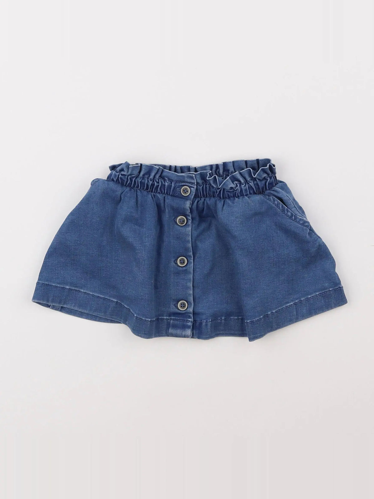 Vertbaudet - jupe bleu - 12 mois
