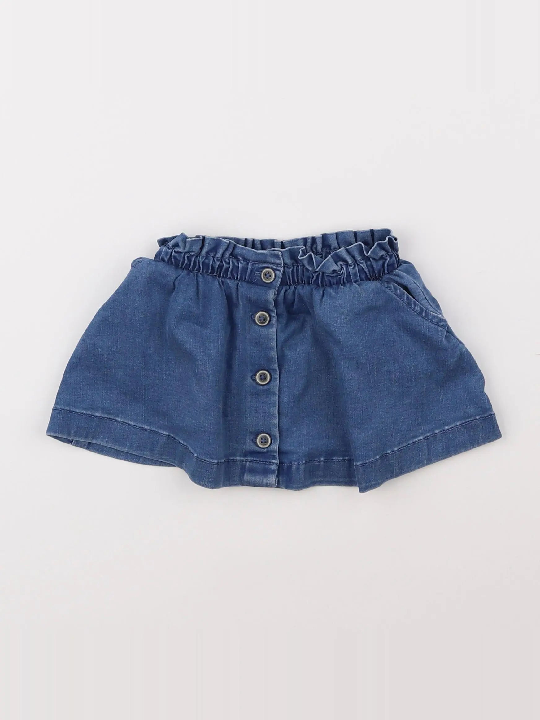 Vertbaudet - jupe bleu - 12 mois
