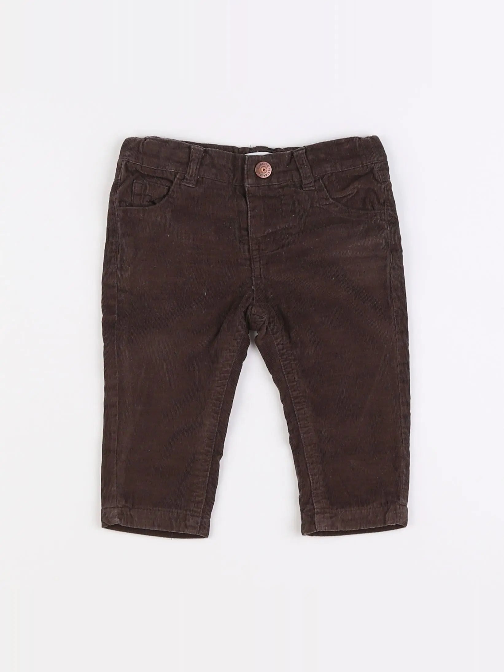 Vertbaudet - pantalon marron - 6 mois