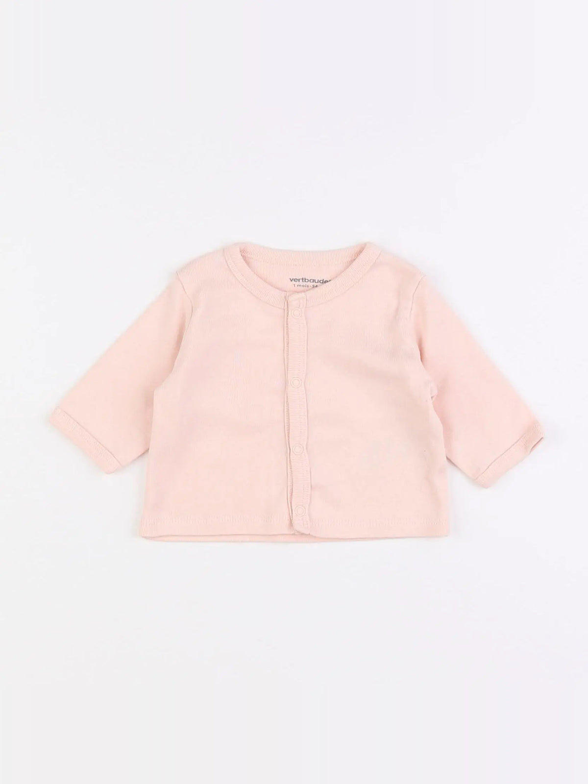 Vertbaudet - tee-shirt rose - 1 mois