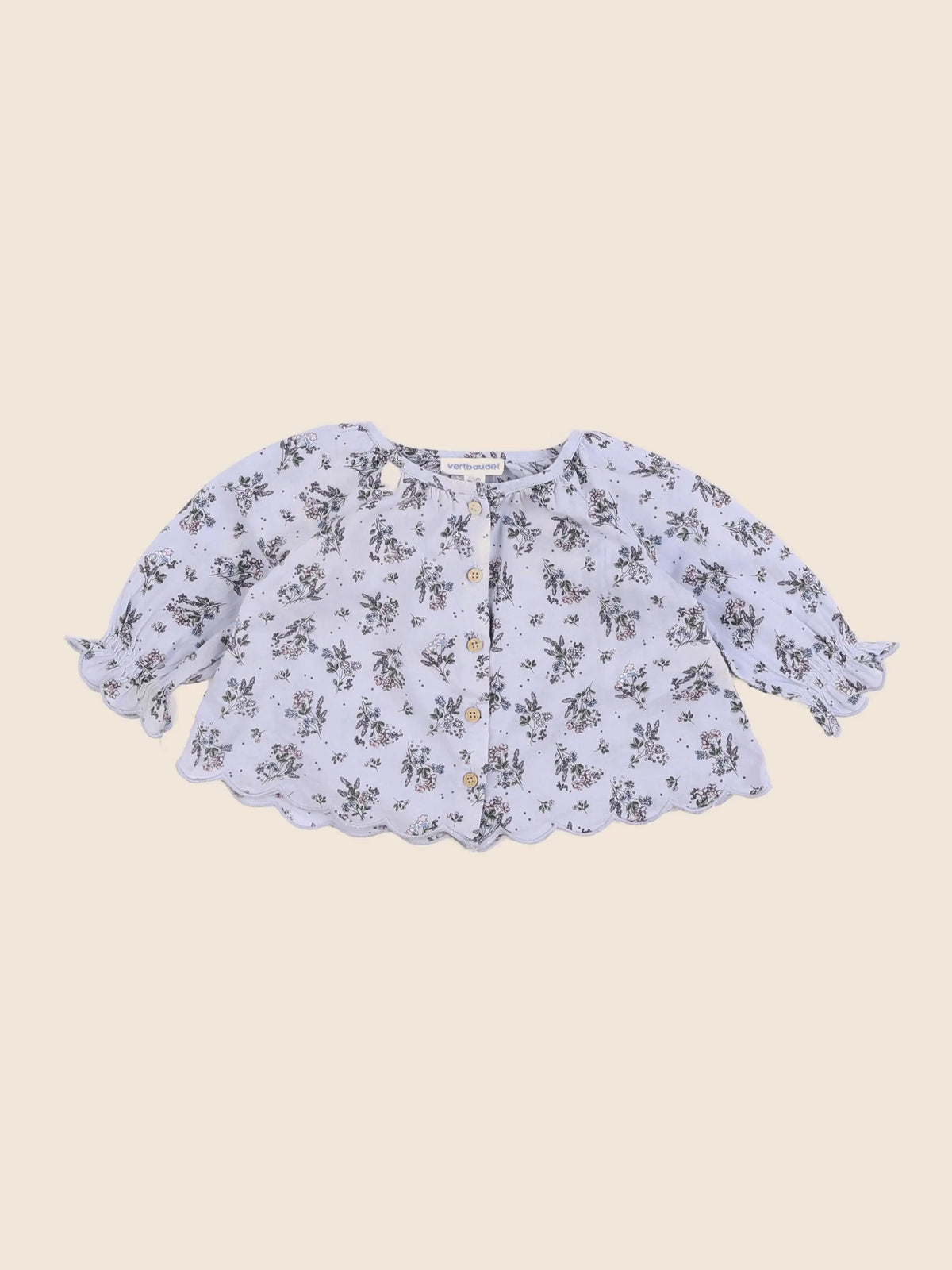 Vertbaudet - blouse bleu - 3 mois