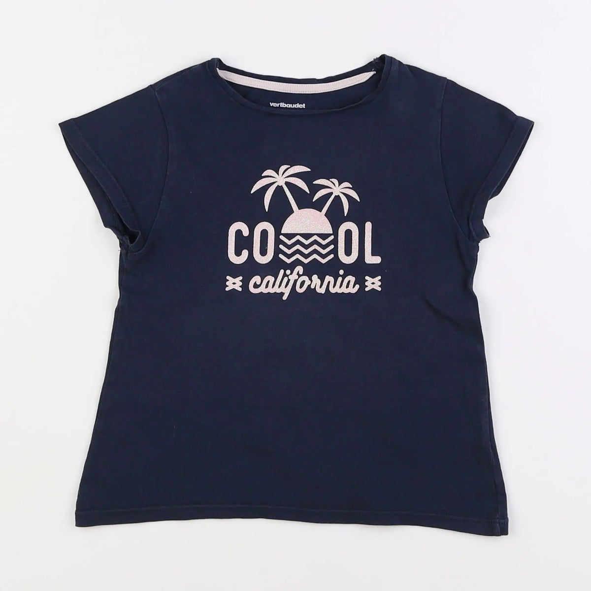 Vertbaudet - tee-shirt bleu - 6 ans