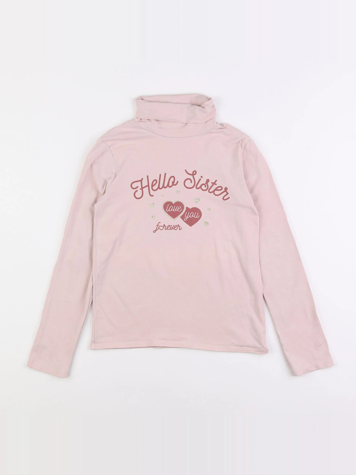 Vertbaudet - sous-pull rose - 10 ans