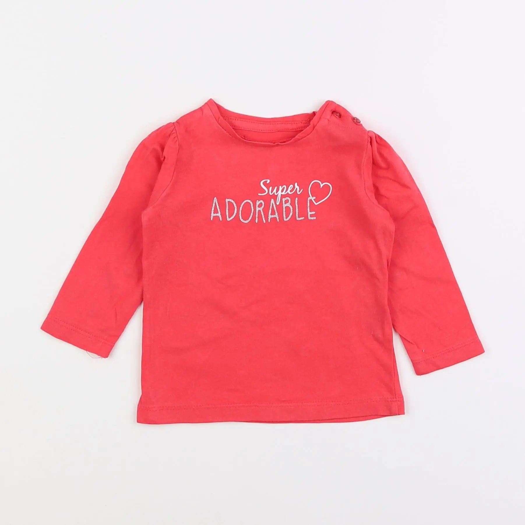 Vertbaudet - tee-shirt rose - 6 mois
