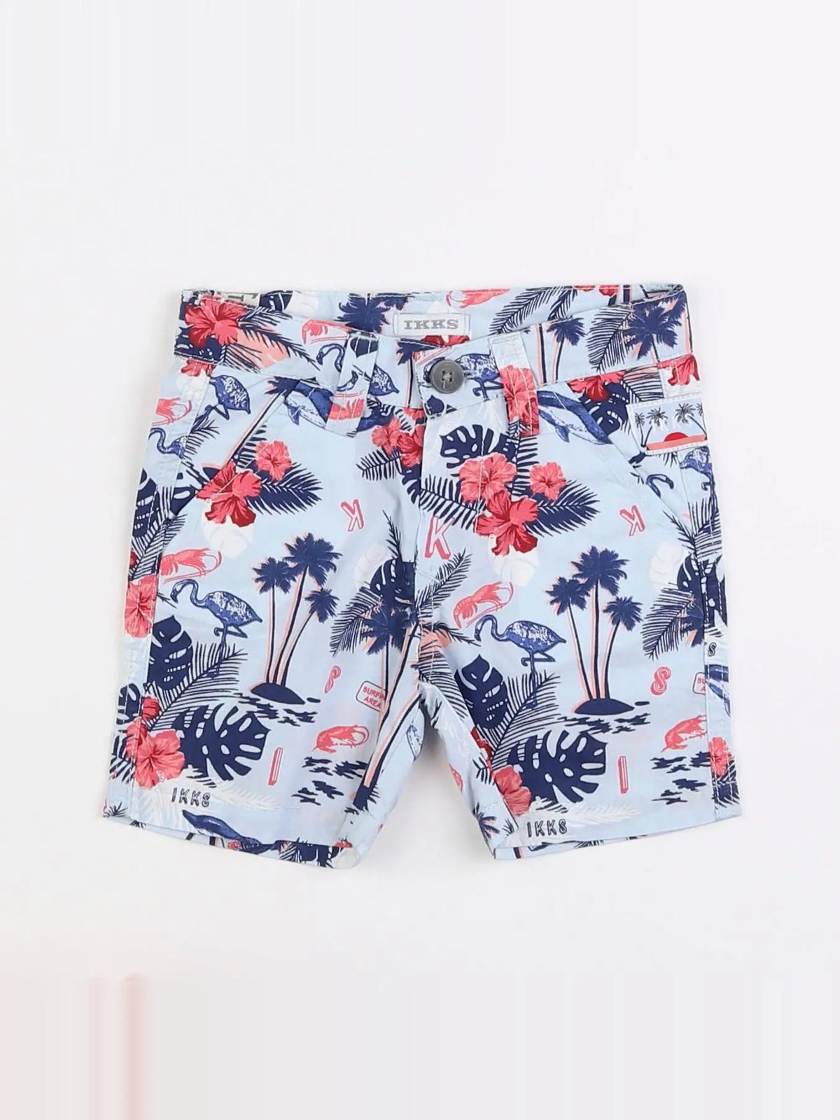 IKKS - short bleu - 6 mois