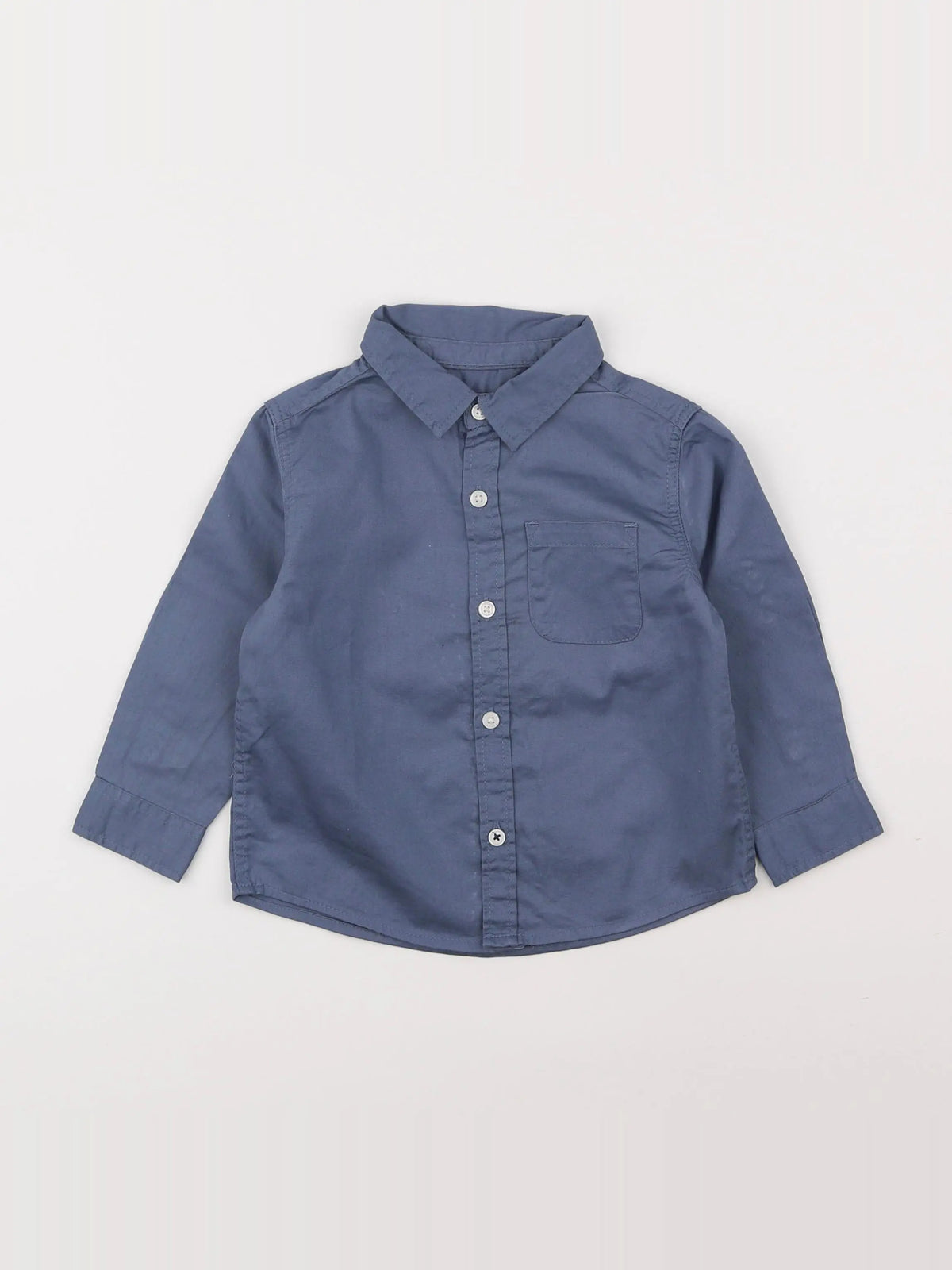 Mango - chemise bleu - 12/18 mois