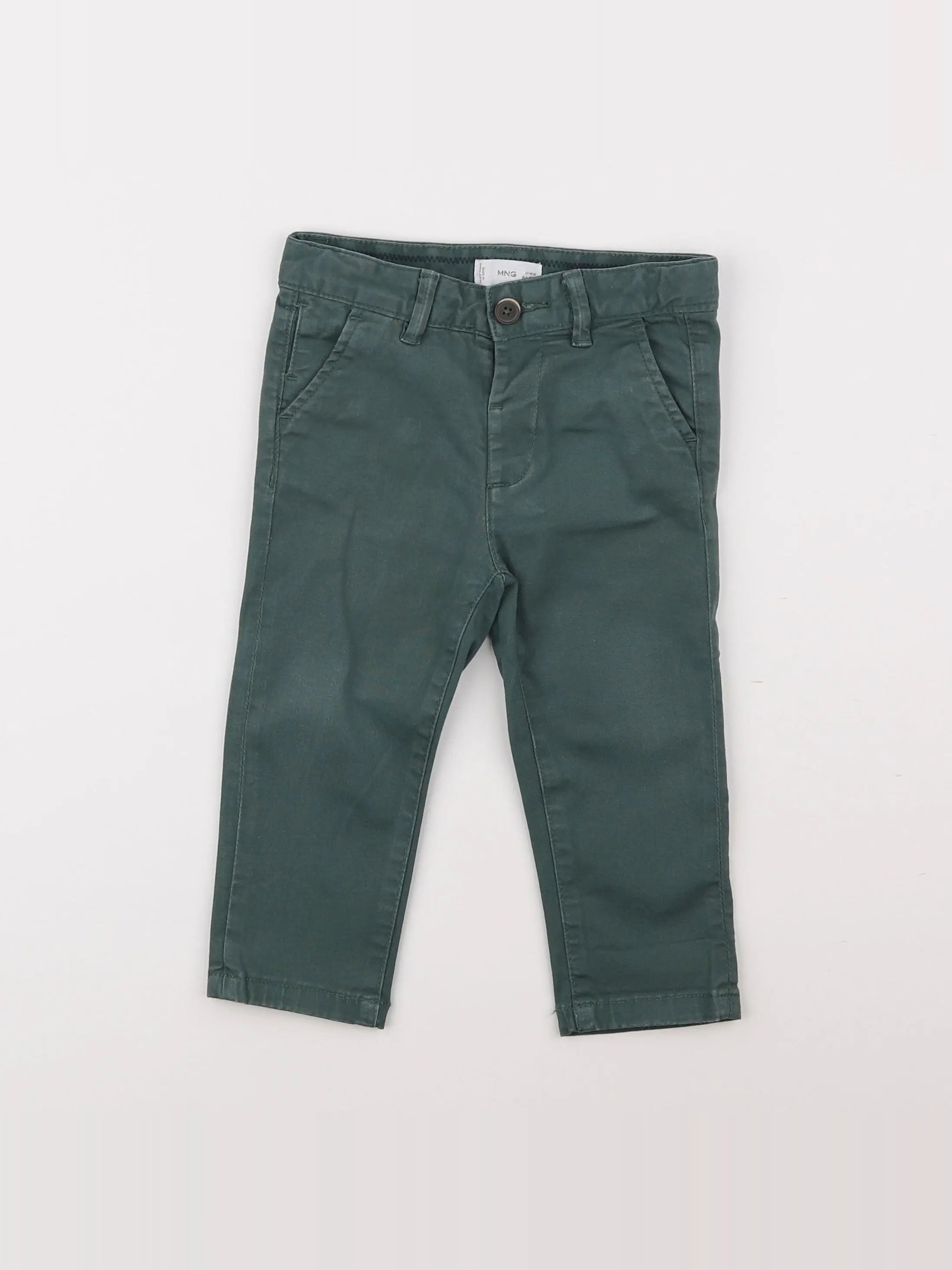 Mango - pantalon vert - 12/18 mois