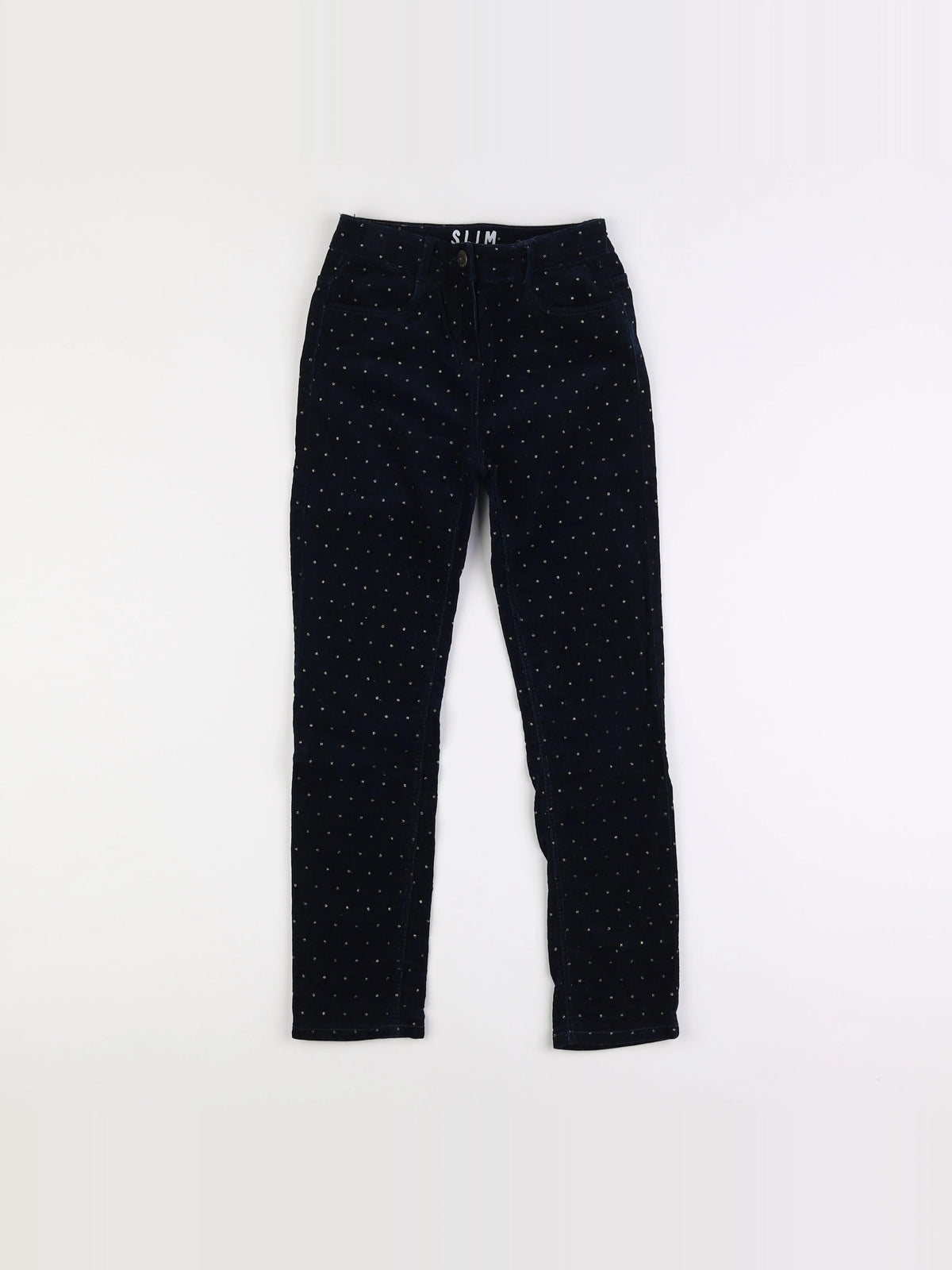 Vertbaudet - pantalon bleu - 10 ans