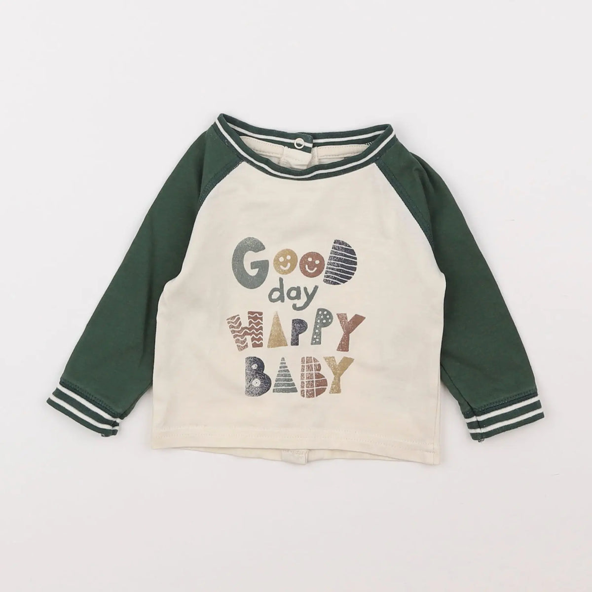 Vertbaudet - tee-shirt vert - 3 mois