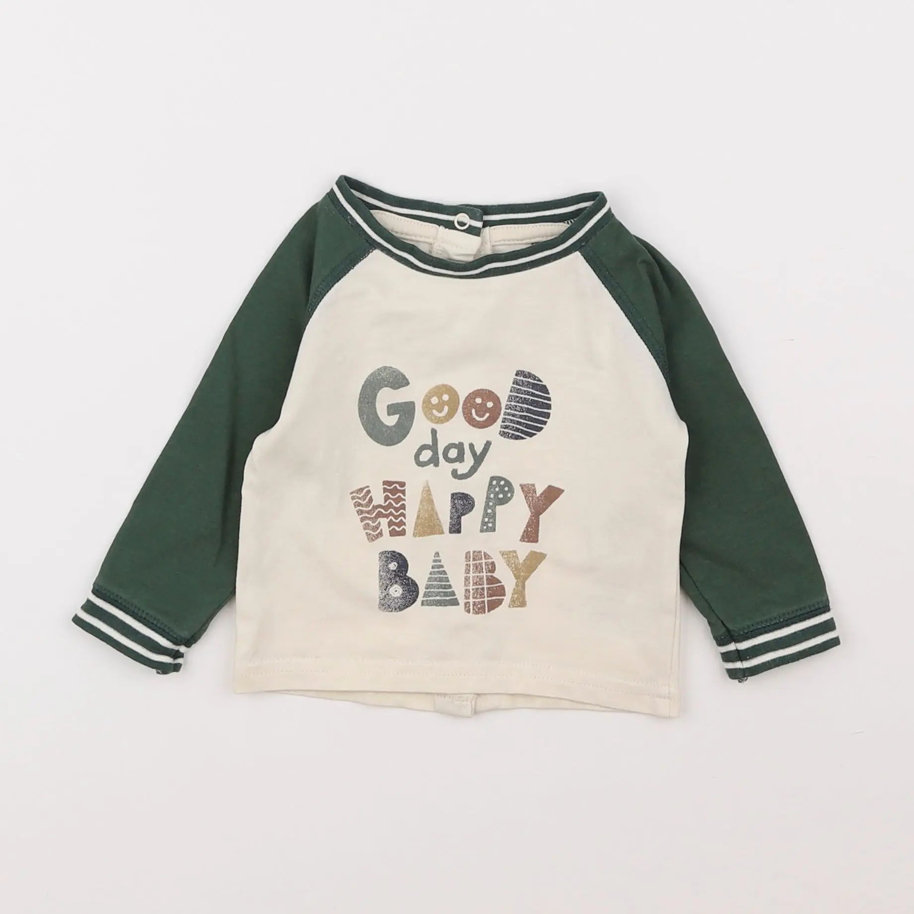 Vertbaudet - tee-shirt vert - 3 mois