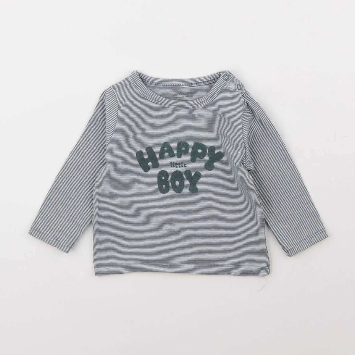 Vertbaudet - tee-shirt bleu - 6 mois