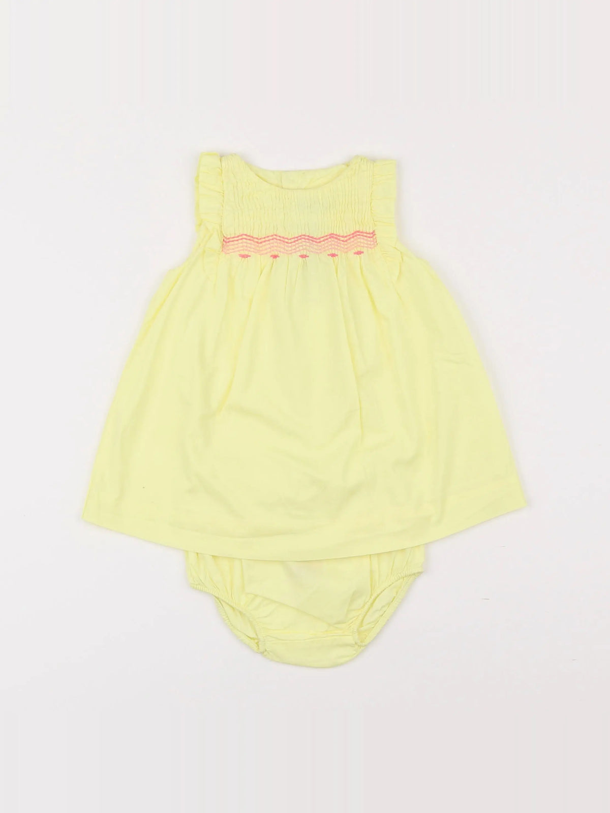 Jacadi - robe jaune - 6 mois