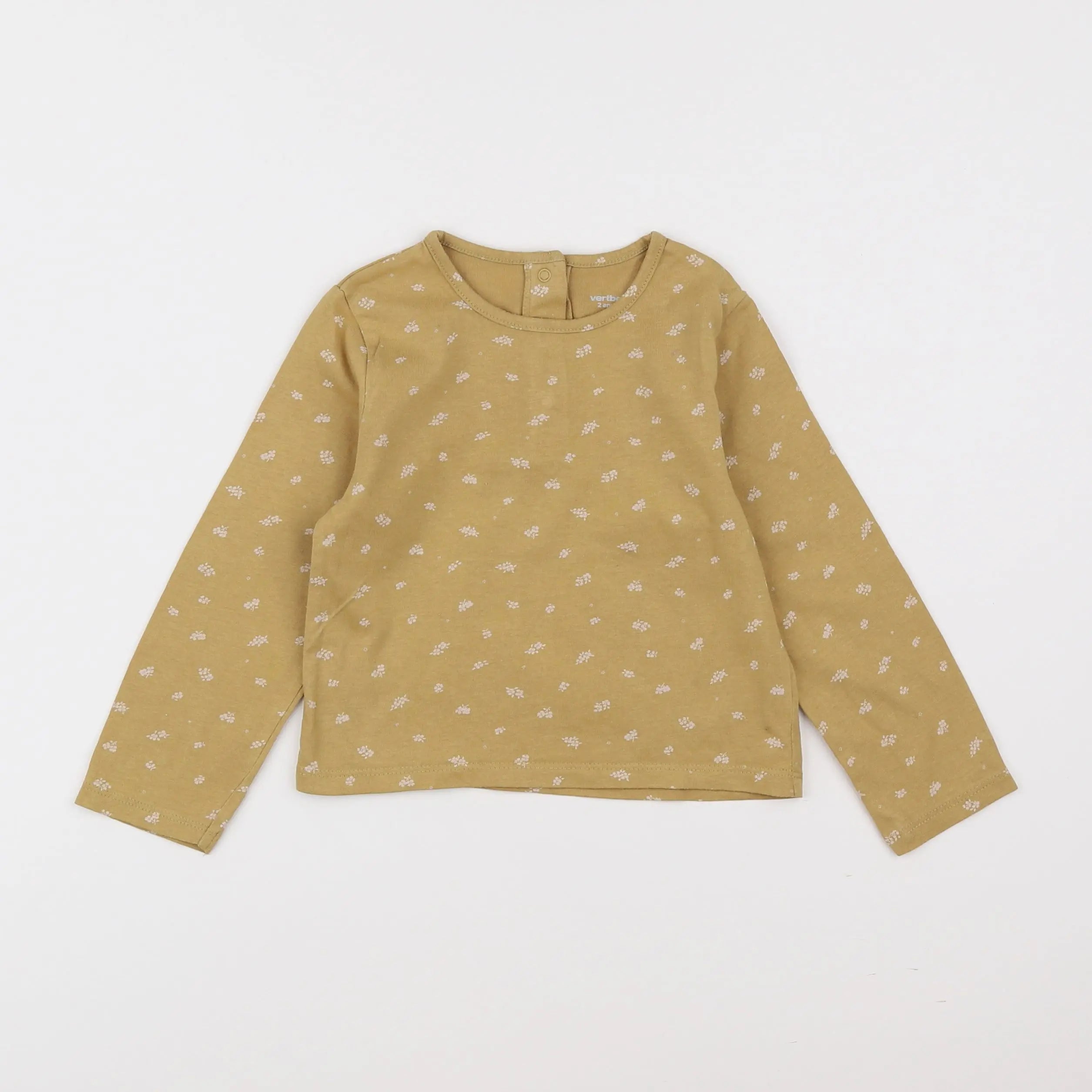 Vertbaudet - tee-shirt jaune - 2 ans