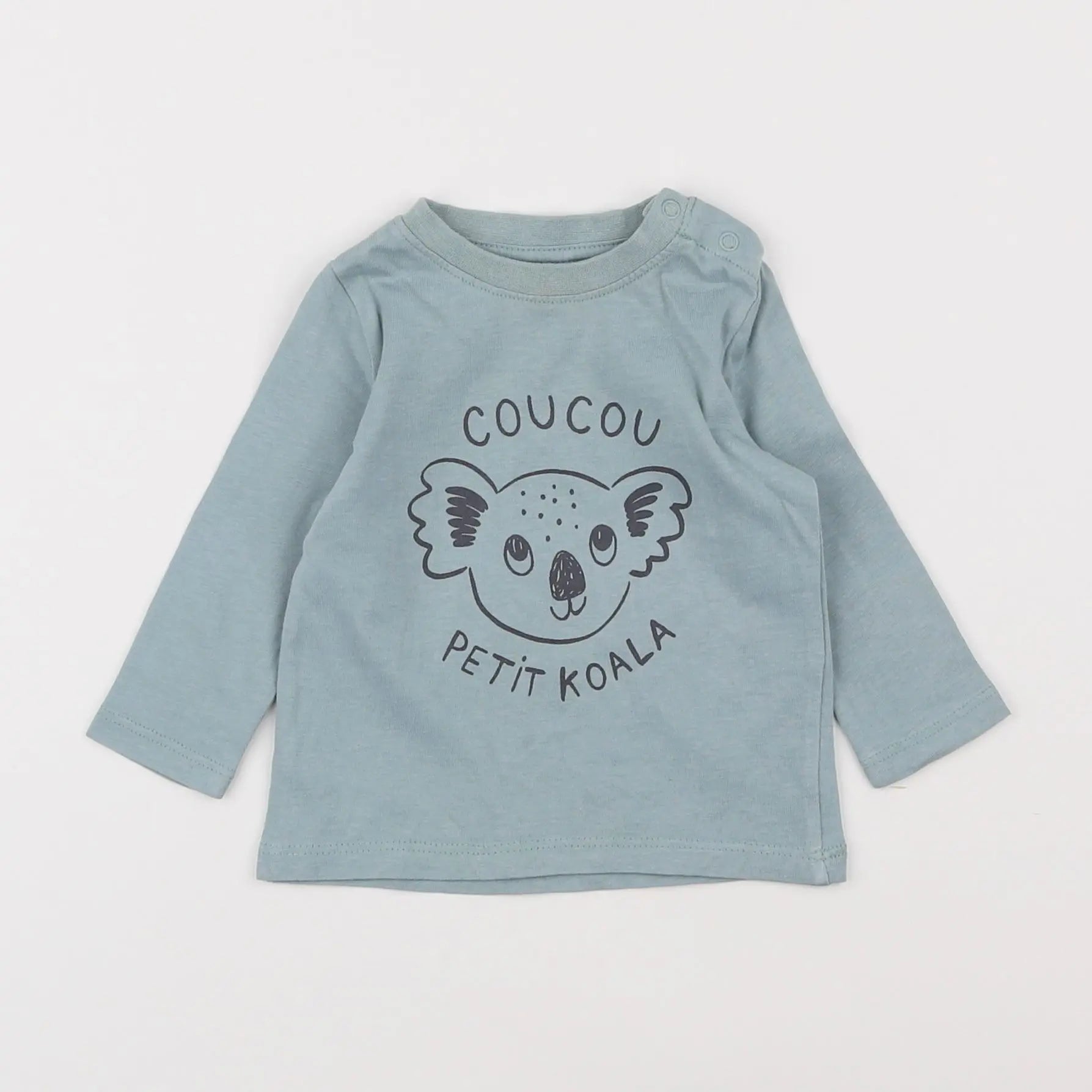 Vertbaudet - tee-shirt bleu - 3 mois