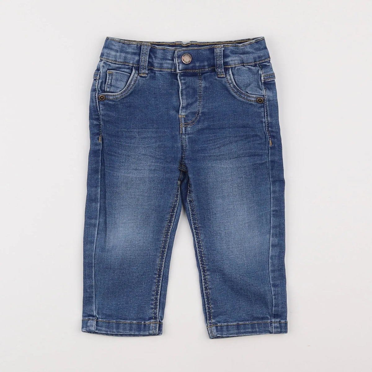 Vertbaudet - jean bleu - 3 mois