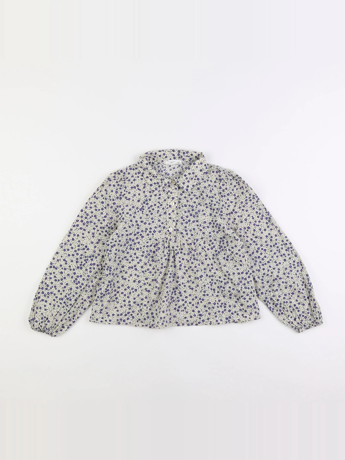 Mango - blouse bleu - 8 ans